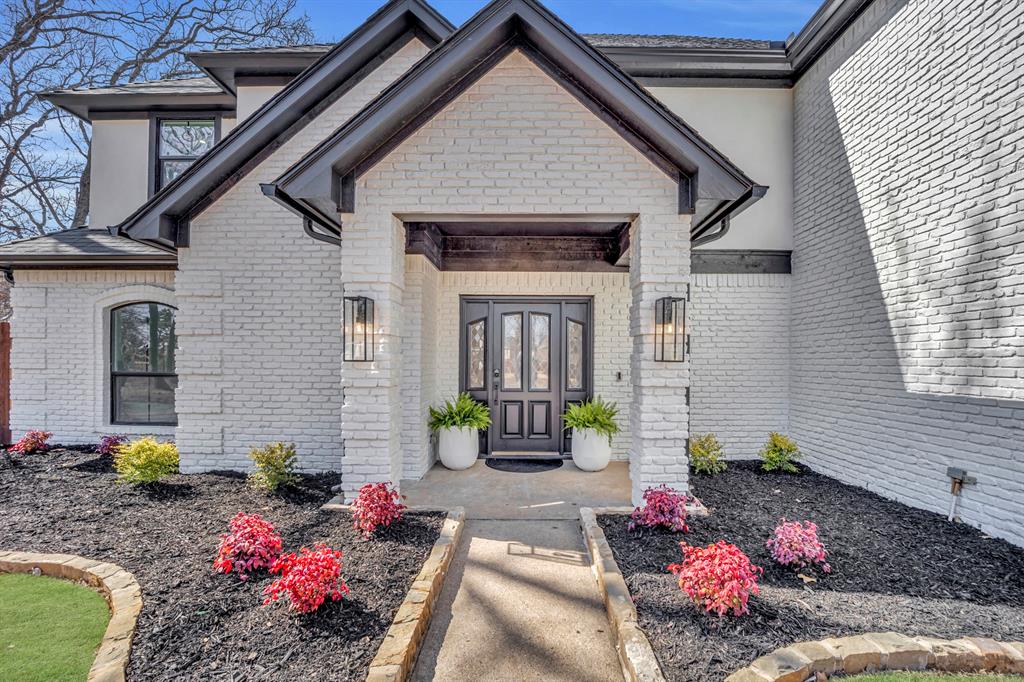 $100,000 Christmas Price Reduction!Stunning Tudor Estate on 4+ Acres with BarnDiscover your own private retreat where country charm meets modern luxury. Set on over 4 wooded acres, this custom Tudor estate offers exceptional privacy, gorgeous sunset views, and a sparkling diving pool—perfect for Texas summers.Inside, the fully remodeled interior is move-in ready. The home features 4 spacious bedrooms and two primary suites—one up, one down.The upstairs primary offers a private walk-out balcony overlooking the pool.The downstairs primary features a cozy brick fireplace for cool evenings.A large upstairs game room provides flexible space for entertainment, play, or a home theater. The chef’s kitchen includes high-end appliances, custom cabinetry, and a built-in wine fridge. A functional mudroom flows into an oversized laundry room for added convenience.Recent updates include new windows, flooring, pool equipment, and fresh interior and exterior paint—including the barn.Outdoors, enjoy rolling pastures, mature trees, and plenty of room for horses or livestock. The barn is ready to go, offering ample storage for tack, feed, and equipment.With quick access to major roads, you’ll enjoy the tranquility of country living without sacrificing city conveniences.A truly one-of-a-kind property—schedule your showing today!