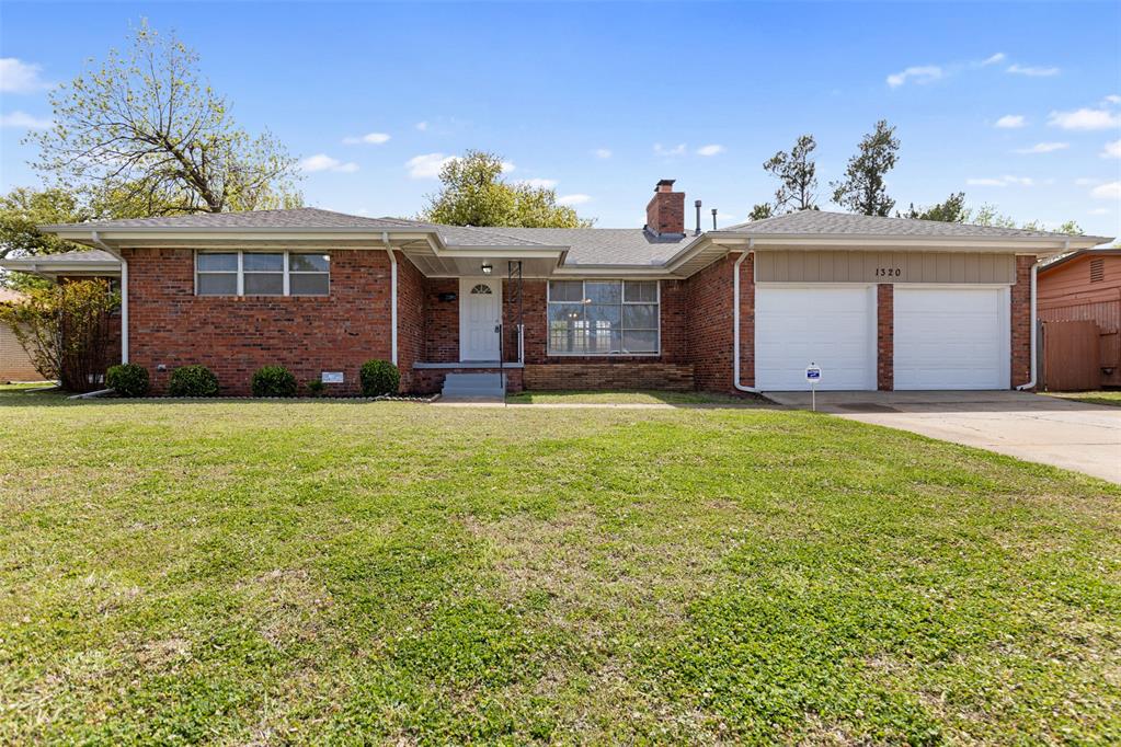 This expansive 4-bedroom, 2.5-bathroom brick ranch offers a bright and modern interior with fresh paint, vinyl plank flooring throughout the main living areas, and plush new carpet in the oversized bedrooms. The kitchen flows seamlessly to the dining area and comes with the appliances present. All bathrooms are stylishly appointed with tile shower surrounds, timeless vanities, and brushed nickel fixtures.A standout feature of this residence is the massive back porch, which provides an exceptional outdoor living area overlooking a private, fully fenced backyard—perfect for large-scale entertaining or quiet relaxation. Situated in a quiet, established neighborhood, you are just minutes from E.W. Perry Park, the Oklahoma City Zoo, and the Science Museum, offering a perfect blend of modern comfort and a prime location.