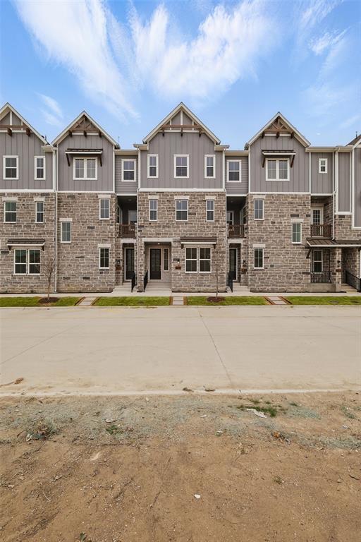 This impressive three-story Legacy townhome showcases a spacious 2,213 sqft layout designed for contemporary living. At the top level, the secluded primary suite offers a true retreat, complete with a luxurious shower with a built-in seat and an expansive private closet that provides exceptional storage. A secondary bedroom on this floor also features its own ensuite bath and a spacious private closet, perfect for guests or a home office. The heart of the home lies on the second floor, where the open-concept layout connects a sun-drenched great room with a sleek, modern kitchen and a stylish dining area. Outfitted with state-of-the-art appliances and ample counter space, this level is designed for effortless entertaining and everyday living. On the first floor, you’ll find a third private bedroom with its own ensuite bathroom, an ideal space for guests, in-laws, or a quiet work-from-home setup. A rear-entry two-car garage offers secure and convenient access to your home. The Collin Creek community promises to be a vibrant living environment, seamlessly integrating retail, dining, and entertainment options to create a true destination lifestyle. Nestled within the revitalized former Collin Creek Mall area, this modern community will incorporate ample green spaces and amenities that encourage residents to live, work, and play together. This exciting transformation is set to become the dynamic heart of Plano, fostering a sense of community and convenience that is second to none.