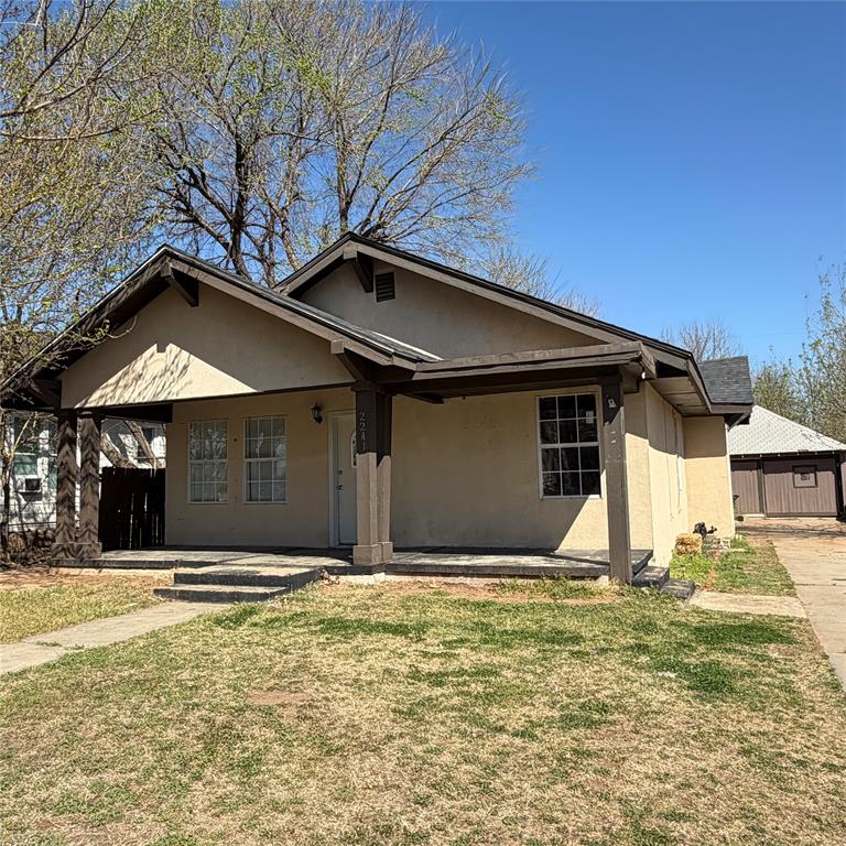 Conveniently located just minutes from downtown Oklahoma City and near the popular Plaza District, known for its local restaurants, art galleries, shopping, and entertainment. This 3-bedroom, 2-bath home features a functional layout with wood-style flooring in main areas, spacious living and dining spaces, and a kitchen with ample cabinet storage. Covered front porch and extended driveway provide additional convenience. Great opportunity for owner-occupants or investors.