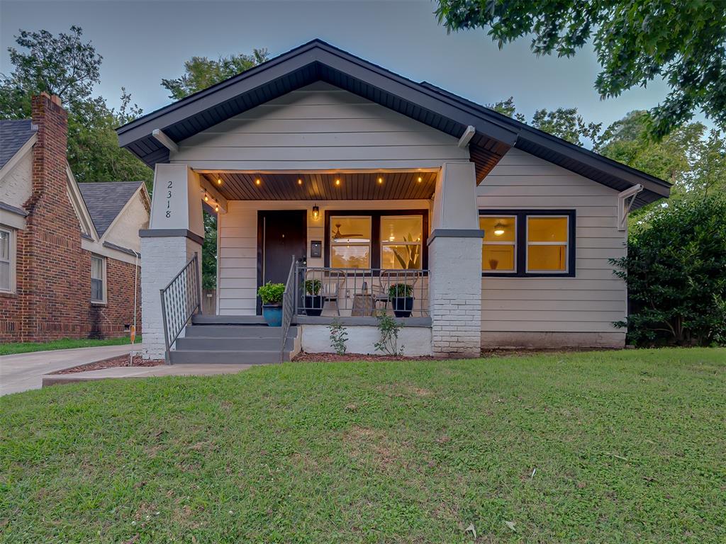 Location, location, location! Charming bungalow just minutes away from the Plaza, Paseo, Downtown, and NW 23rd corridor. Recent renovations include refinished hardwood floors, new light and plumbing fixtures, fresh interior/exterior paint, and fully remodeled bathrooms with updated tile and fixtures. The kitchen features new cabinetry, quartz countertops, stainless steel appliances, and a large peninsula for extra seating. Large windows fill the home with natural light. Enjoy quiet mornings or evenings on the private back patio. Move-in ready and perfectly situated close to everything OKC has to offer. Owner licensed.