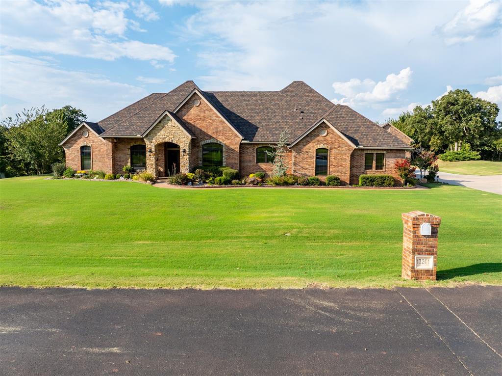 Beautifully updated custom home in a gated community, ideally located just minutes from Tinker AFB. This thoughtfully designed 3,300 sq ft residence sits on a professionally landscaped 1-acre lot and is loaded with high-end upgrades throughout. The flexible layout includes 3 bedrooms plus 2 additional spaces currently used as an office and media room, along with 5 bathrooms (3 full, 2 half) for exceptional convenience.A true standout for storage and hobby needs, the property offers an impressive 5-car garage (approx. 1,200 sq ft) plus a 900 sq ft shop. Enjoy year-round comfort and efficiency with a 22KW Generac whole-home generator, custom plantation shutters, and both above- and below-ground storm shelters accommodating 10–12 people.Outdoor living shines with a 10,000-gallon Gunite pool, full lanai enclosure, and a well-appointed outdoor kitchen featuring Blaze and KitchenAid appliances—perfect for entertaining. A major remodel in Summer 2023 brought new flooring, Marvin windows, KitchenAid appliances, custom oak woodwork, and a Landmark Pro Class 4 roof (Burnt Sienna).This property offers luxury, functionality, and peace of mind in a secure, beautifully maintained neighborhood—an exceptional opportunity for buyers seeking space and quality.
