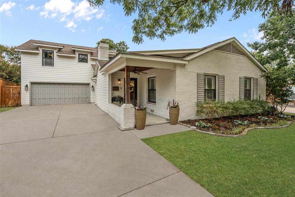 A turn-key gem in sought-after Ridglea North, this beautifully updated home offers an open, functional floor plan with 4 bedrooms, 3 full baths, and thoughtfully curated finishes throughout. The living, kitchen, and dining spaces flow seamlessly together with high ceilings and tasteful design details. The updated kitchen features KitchenAid stainless steel appliances, a second prep sink, spacious pantry closet, and a wine refrigerator with cabinetry.The secluded primary suite features plantation shutters, separate his-and-hers closets, and a beautifully updated bath with heated floors. A guest room on the first level has direct access to a full bath. A substantial 2014 addition expanded the home with an oversized two-car garage and an upstairs featuring two bedrooms, a full bath, and a spacious second living or game room.The backyard and deck create a private retreat designed for entertaining, complete with a built-in bar, natural gas connection for grilling, and Buzz mosquito spray system. Additional improvements include a tankless water heater, new HVAC in 2026, sump pump in 2025, new kitchen refrigerator and butcher block counter in 2024, exterior paint in 2023, and roof replaced in 2017. A truly move-in-ready home in one of Fort Worth’s most desirable neighborhoods.