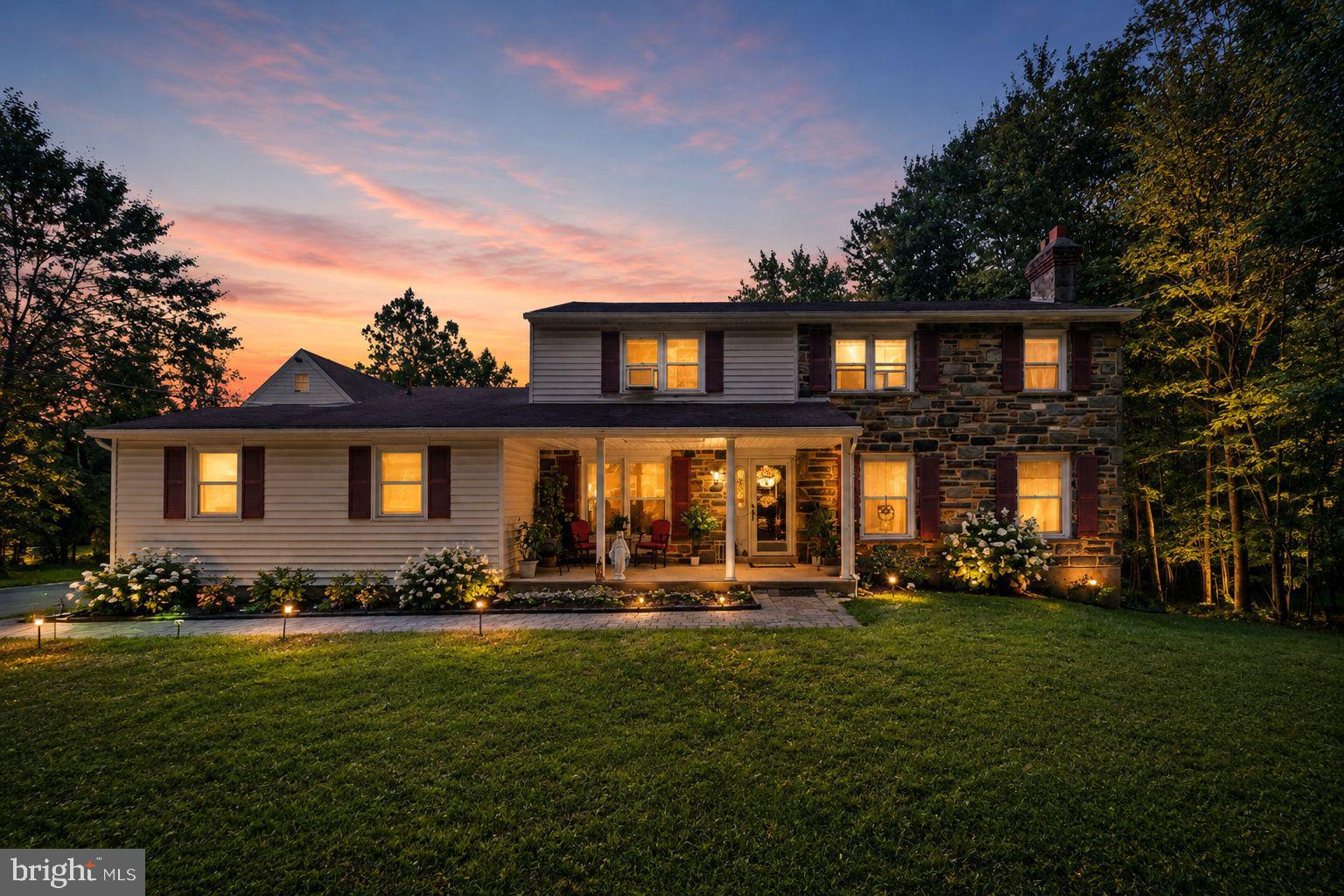 Welcome to 630 Mount Alverno Road, a rare opportunity to own approximately 2.45 private acres in one of Media's most desirable locations.Set on one of the area's largest residential lots, this well-loved home offers an exceptional combination of space, privacy, and endless potential. Surrounded by beautifully updated homes, it presents a unique opportunity to personalize a property in a location where opportunities like this are becoming increasingly rare.Inside, the traditional floor plan offers generous room sizes and a layout designed for everyday living. The main level features formal living and dining rooms, a spacious family room, a large kitchen with access to the rear deck, a powder room, and a versatile bonus room that can adapt to your needs. Select photos include conceptual renderings to help illustrate how the home's generous spaces can be transformed into bright, warm, contemporary interiors while preserving the existing layout.Upstairs, you'll find four comfortable bedrooms and two full bathrooms. The walk-out basement offers a half bath, abundant storage, and flexible space ready to become a recreation room, home gym, workshop, or additional living area.Beyond the home itself, the property continues to impress with an attached garage and an oversized detached two-car garage featuring a loft ready to suit your needs.Whether you're looking for a home to enjoy immediately or thoughtfully personalize over time, it's the land, privacy, and setting that make this property truly special. Just minutes from Ridley Creek State Park, downtown Media's charming shops and restaurants, top-rated schools, major highways, and public transportation, this property offers the rare opportunity to create something extraordinary in an exceptional location.