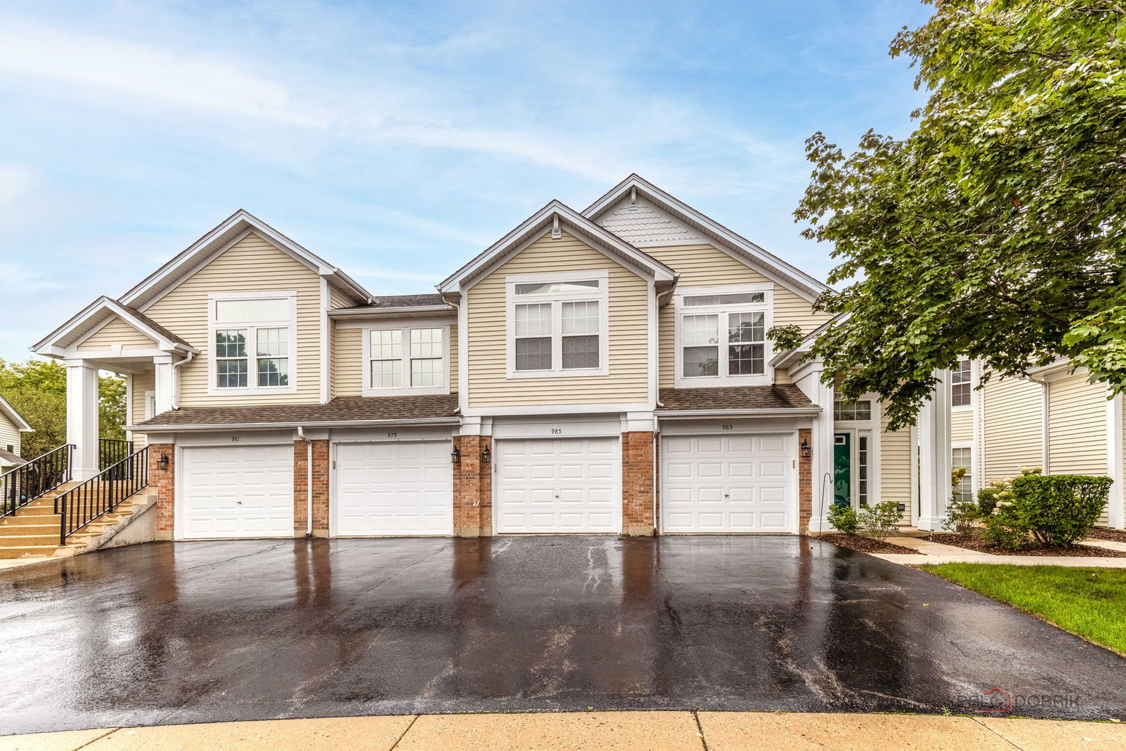 Move right into this spacious 1,305-square-foot, main-floor ranch condo for easy one-level living with attached garage. Enter through the private entrance into the foyer. The living/dining room features double high ceilings for plenty of light and adds to the spacious feeling. The bright kitchen features granite countertops, a pantry, and a casual eating area. Fresh paint, new carpet, white trim and doors, brushed nickel hardware and updated lighting give the home a clean, refreshed feel. The primary suite includes a large walk-in closet and private bath with an expanded shower. Double doors open to the generously sized second bedroom, which also works beautifully as a home office or den. The attached garage has room for storage and opens right into the laundry room. This is a comfortable, easy-living floor plan and ready to move in.