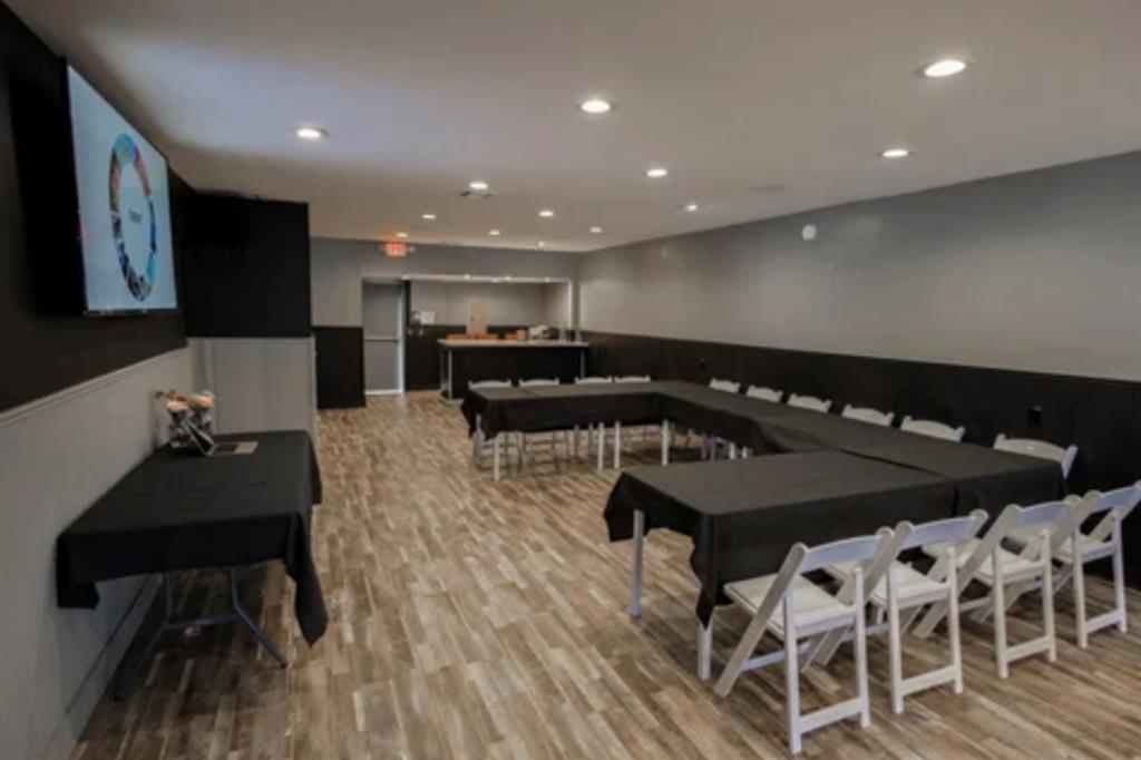 Property is a commercial building in the Paseo. It has been used as an event center. The seller has it permitted to be able to be a restaurant. There is a kitchen with a grease trap. There is private parking in the back of property. It is possible to add a patio. It comes with a sound system and two tvs.
