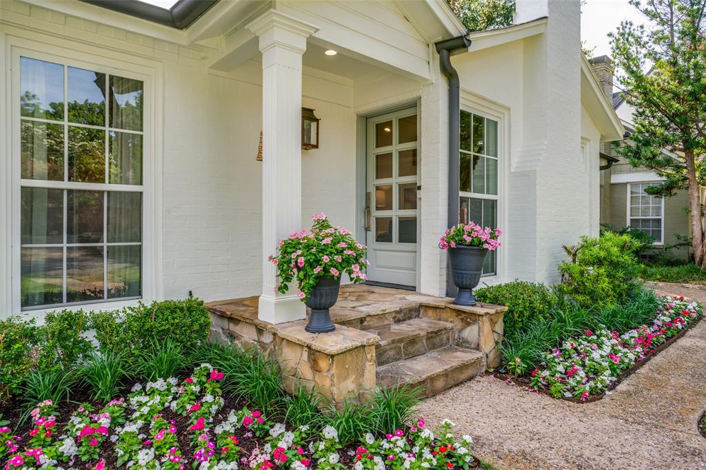This Highland Park West Cottage with a pool, offers a serene blend of charm and functionality and is built for entertaining or relaxing in style, with a 900sf+ guest house that adds serious flexibility. The home’s updated open floorplan has large windows and hardwoods throughout. The large great room has walls of windows with views of the sparkling pool & yard and has room for a game table or pool table. An open kitchen overlooks the great room and has quick access to the stacked full size washer dryer. A cozy living room with vaulted ceiling and a gas fireplace is flanked by floor to ceiling windows with views of the lush front yard. The primary bedroom with walk-in closet has a custom master bath featuring a large tub, double sinks and a shower. The 2nd bedroom has an ensuite bath. The pool’s natural stone surround adds texture to the outdoor space with 2 yard areas creating flexibility for outside activities. The well-equipped guest house with separate HV-AC and water heater, is the perfect private retreat for your visitors with a 3rd floor for storage or a studio- originally had a circular staircase to 3rd flr. All appliances are included in sale of property. Many recent improvements. Highland Park Services: Police, fire, water, trash, Taxes (lower than Dallas). Buyer to purchase new survey.