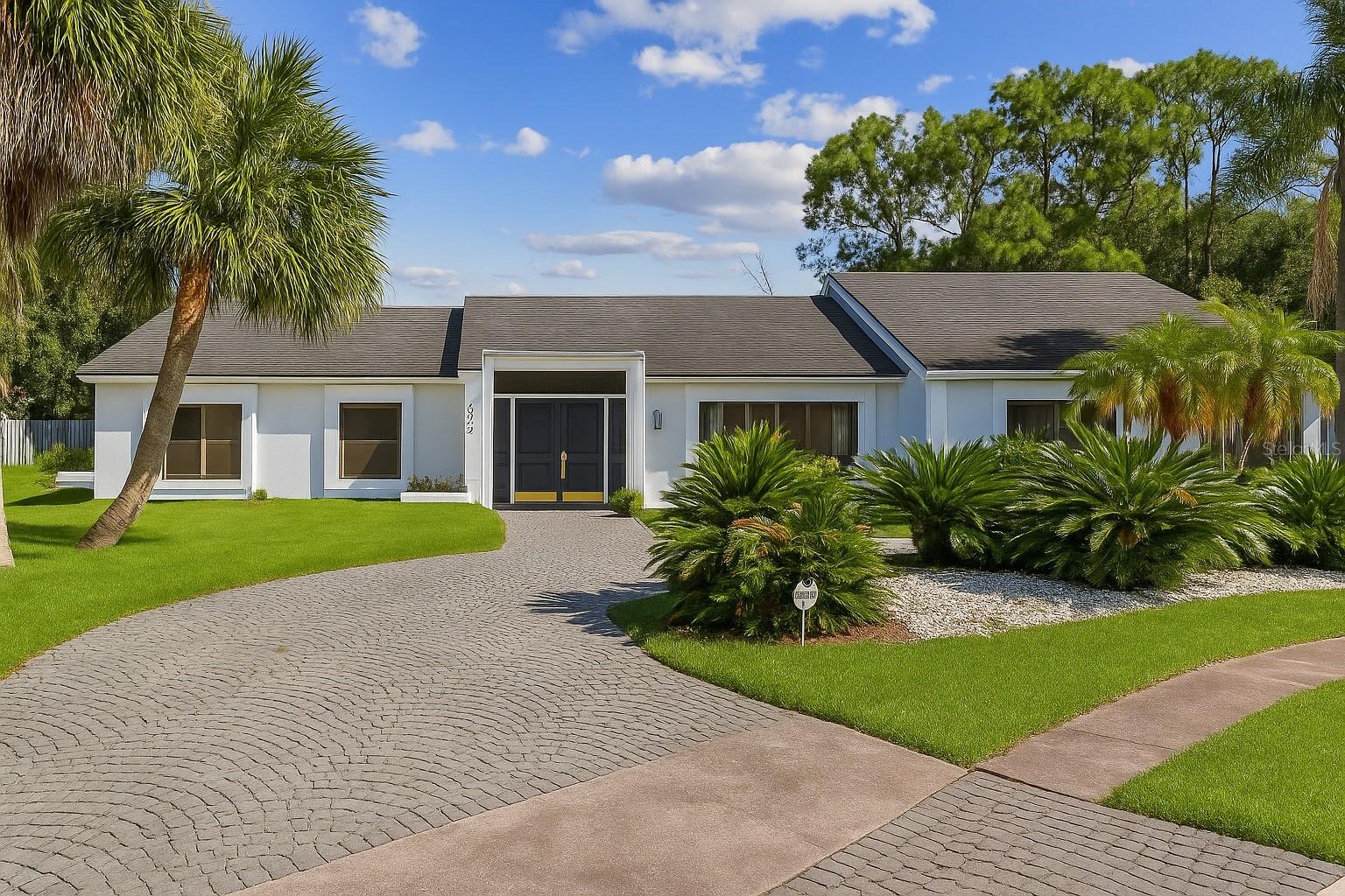 Completely remodeled and move-in ready, this impressive residence at 672 Mossy Branch Ct, Longwood redefines comfort and elegance in Central Florida. Every detail has been carefully updated — from finishes and lighting to the brand-new stainless-steel appliances, bringing convenience and modern living to your daily life. Located in an area with top-rated schools (rated 10/10 in Seminole County), this home is perfect for families seeking quality of life, safety, and convenience.Nestled at the end of a private cul-de-sac on a spacious 0.36-acre lot, the property offers peace, privacy, and a welcoming atmosphere surrounded by mature and well-maintained landscaping. With nearly 4,000 sq ft of living space, the open single-story layout provides excellent flow between rooms, featuring bright, spacious, and connected living areas — perfect for entertaining family and friends.The fully renovated kitchen is the heart of the home, equipped with modern cabinetry, built-in pantry cabinets, new stainless-steel appliances, stone countertops, and plenty of workspace for cooking and gathering. The dining room adds an extra layer of functionality and sophistication, featuring a built-in bar area complete with sink and dishwasher, ideal for hosting and entertaining guests.The primary suite is a true retreat, offering an additional sitting or office area and a spacious bathroom with contemporary finishes. The other bedrooms provide comfort and flexibility — ideal for large families, a home office, or guest accommodations.The exterior is equally charming — the generous, flat lot offers ample space to build a pool, outdoor kitchen, or playground, all while enjoying the privacy that only a cul-de-sac can provide. The location is another highlight: close to major roads, restaurants, parks, and some of the best shopping destinations in the area, yet tucked away in a quiet, refined residential neighborhood.If you’re looking for a modern, spacious, single-story home in one of Longwood’s most desirable areas, this is your opportunity. Fully remodeled, featuring built-in upgrades, new appliances, and located within one of Florida’s top school districts, 672 Mossy Branch Ct offers the perfect balance of style, comfort, and lasting value.