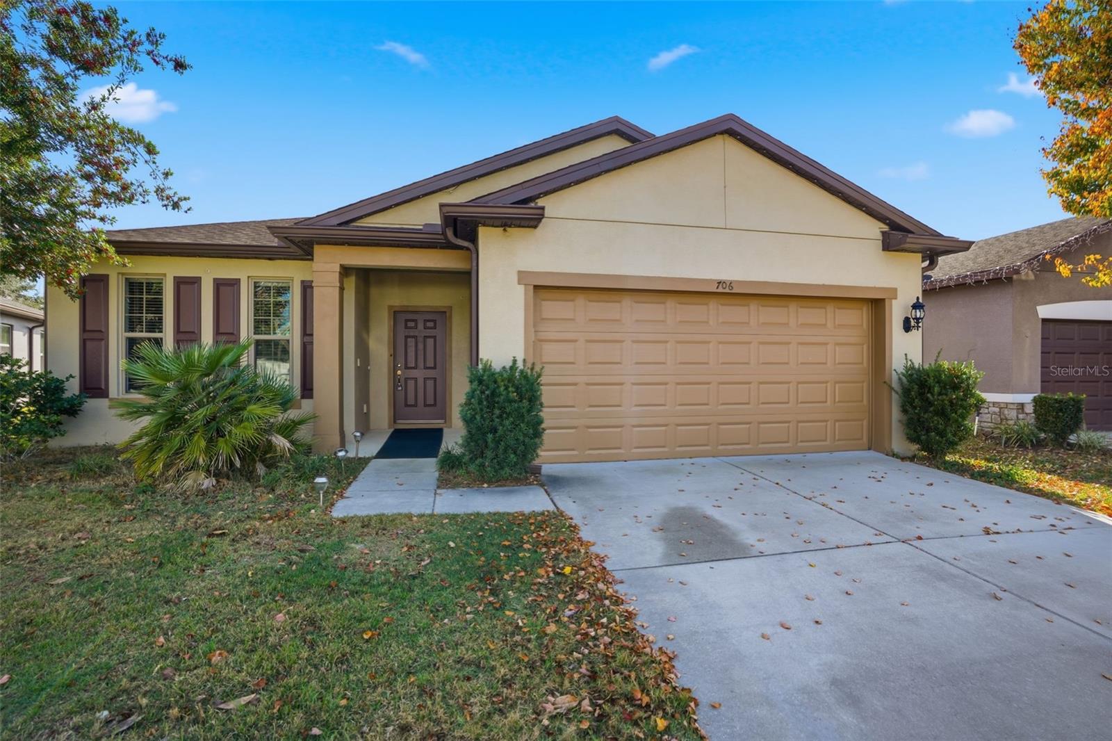 Welcome home to this MOVE-IN-READY 3-bedroom, 2-bath home with a 2-car garage, built by Pulte, located in the desirable Trillium community. This home offers an open and spacious floor plan with plenty of kitchen counter and cabinet space, perfect for everyday living and entertaining. Enjoy brand-new carpet in all bedrooms and fresh paint throughout, giving the home a bright, clean and updated feel.A generously sized bonus room or office provides flexible space for working from home, a playroom, or additional living area. Step outside to a fully fenced backyard, ideal for pets, gatherings, or relaxing evenings. The home also features Govee lighting already installed, adding modern flair and curb appeal.Trillium offers low monthly HOA fees and desirable amenities including a community pool, playground, sidewalks, and street lights. Conveniently located minutes from the Suncoast Parkway for an easy commute, with shopping, dining, and entertainment nearby. Be sure to enjoy one of the area’s most iconic attractions — the famous mermaids of Weeki Wachee!