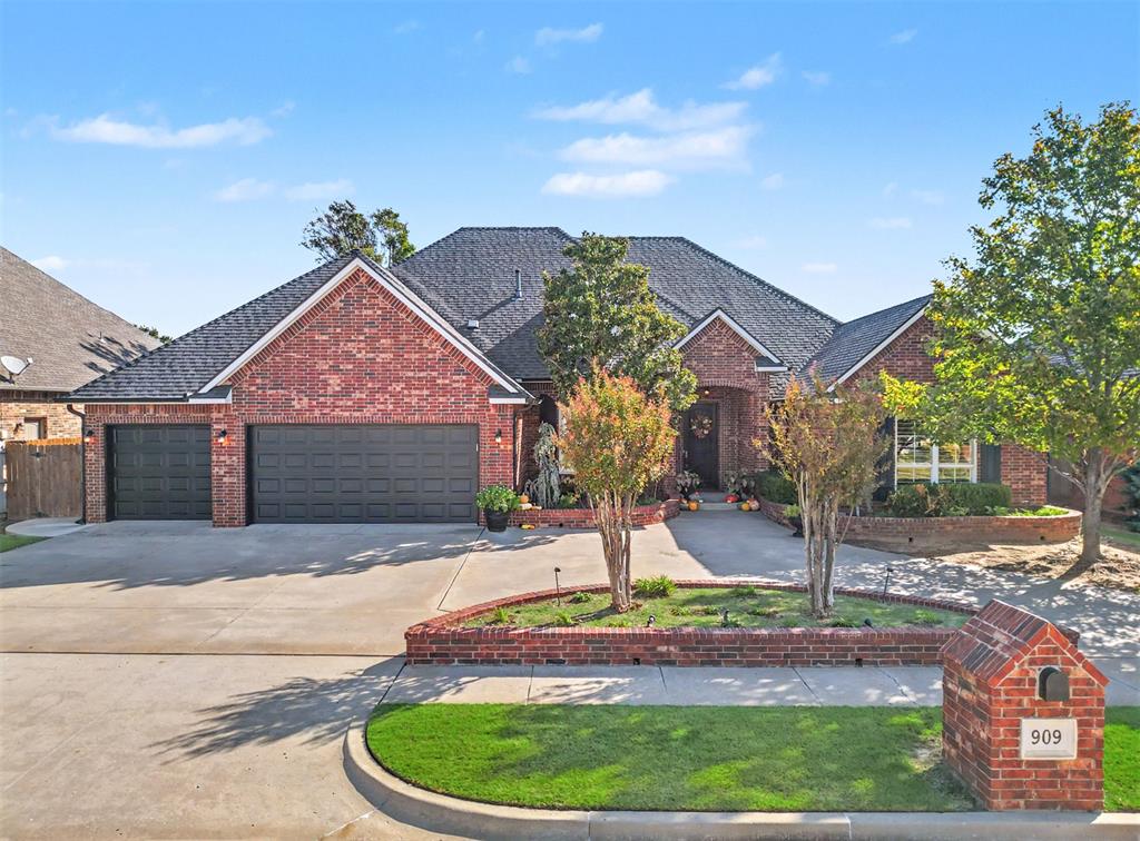 The Arbor Lake Retreat | Traditional Elegance in NormanWelcome to The Arbor Lake Retreat, a traditional home in Norman's desirable Arbor Lake neighborhood, offering 4 bedrooms, 3 bathrooms, and 2,788 square feet. Built in 2008, it blends timeless character, warm finishes, and thoughtful updates.Hand-scraped walnut flooring, vaulted ceilings, plantation shutters, and built-in wood cabinetry enhance the living room, highlighted by a floor-to-ceiling stone fireplace with a raised hearth.The kitchen features custom stained wood cabinetry, stone countertops, stainless appliances, a built-in oven and microwave, gas range, vent hood, tile backsplash, and a new 2026 dishwasher. The French-door Maytag refrigerator stays!The spacious primary suite offers a dual-sink vanity, glass-enclosed shower with dual shower heads and bench, jetted soaking tub, and custom walk-in closet. Two bedrooms share a Jack-and-Jill bathroom. The fourth bedroom or office features floor-to-ceiling custom cabinetry and an adjacent full bath, ideal for guests.Valuable updates include a new HVAC system installed in 2020; new roof, garage doors, and gutters in 2021; and a full interior repaint this year. A three-car garage and laundry room with built-in cabinetry, tile countertops, and utility sink add convenience.Outdoors, enjoy a covered patio with dual ceiling fans, a 2022 patio extension and gas fire pit, and a wood privacy-fenced backyard with extensive landscaping, perfect for entertaining.Arbor Lake amenities include a playground, shaded seating, green space, and basketball court. Near shopping, dining, and Norman schools.Discover the charm of The Arbor Lake Retreat, your next place to call home!