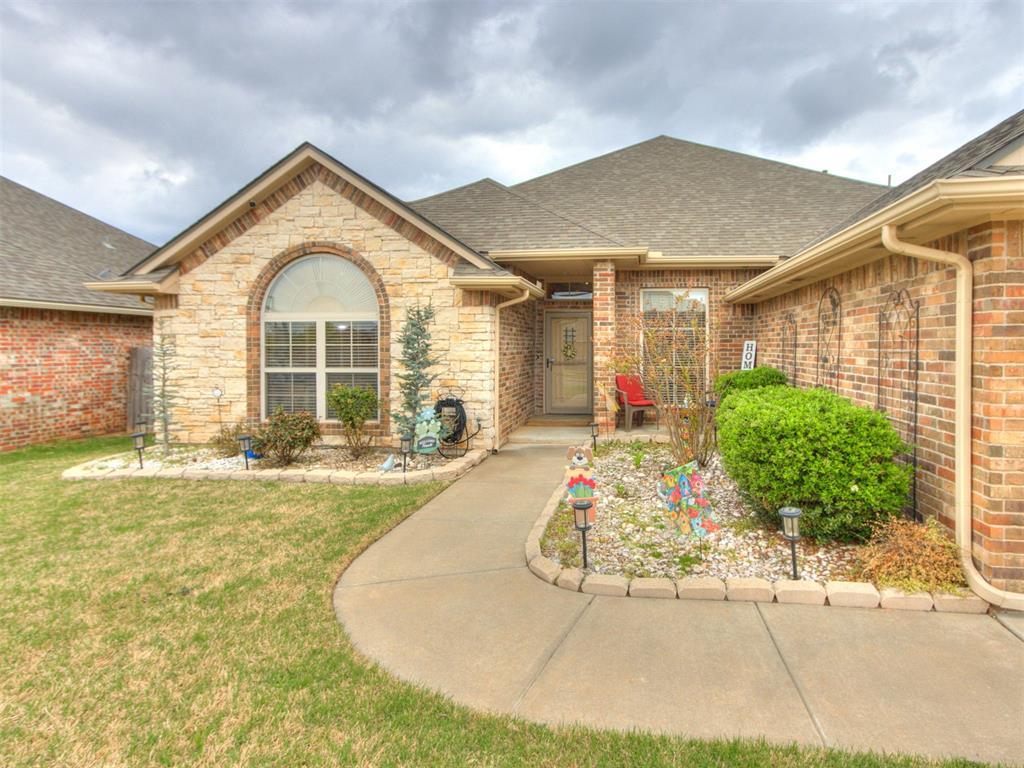 Welcome to this spacious 4-bedroom, 2-bath home in Moore’s Rock Creek neighborhood, offering 2,417 square feet and a thoughtfully designed layout. Just off the entry, you’ll find a formal dining room, while an additional dining space sits on the opposite side of the kitchen, creating flexibility for everyday meals and entertaining.The kitchen offers abundant storage, granite counters, a gas cooktop, and a center island. It opens to the spacious living room with a fireplace, and secondary dining area and provides a clear view to the back door, making the space feel connected and functional.Tucked privately in the back corner of the home, the primary suite provides a quiet retreat. The ensuite bathroom features a double vanity with extra counter space, walk-in shower, private water closet, and a two-person jetted tub. A linen closet and large wrap-around Australian closet complete the suite.Near the front of the home are the three secondary bedrooms. Two are positioned together with a shared bathroom, while the third sits just behind the laundry area, offering a bit of separation that could work well for guests, an office, or a hobby space.Residents enjoy the Rock Creek Homeowners Association amenities, including a clubhouse, swimming pool, greenbelt, and fishing pond. The home is also conveniently located near Buck Thomas Park and Veterans Park, where you’ll find walking trails, sports fields, and playgrounds.