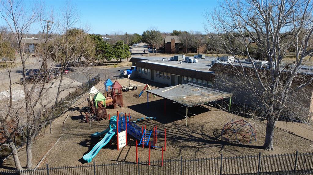 Property features include parking with 20 parking spots, 1 monument sign, 7 restrooms, 4 of which are stalled, and 2 private restrooms, 1 walk-in shower, 1 changing room, 2 offices, 1 Gym, 8 activity or classrooms, 1 kitchen food prep area, 1 pantry, 8 storage closets, 1 utility rooms with washer and dryer connections, alarm system and fire sprinkler system. Property is centrally located only couple of miles to Interstate 75 and Interstate 635.