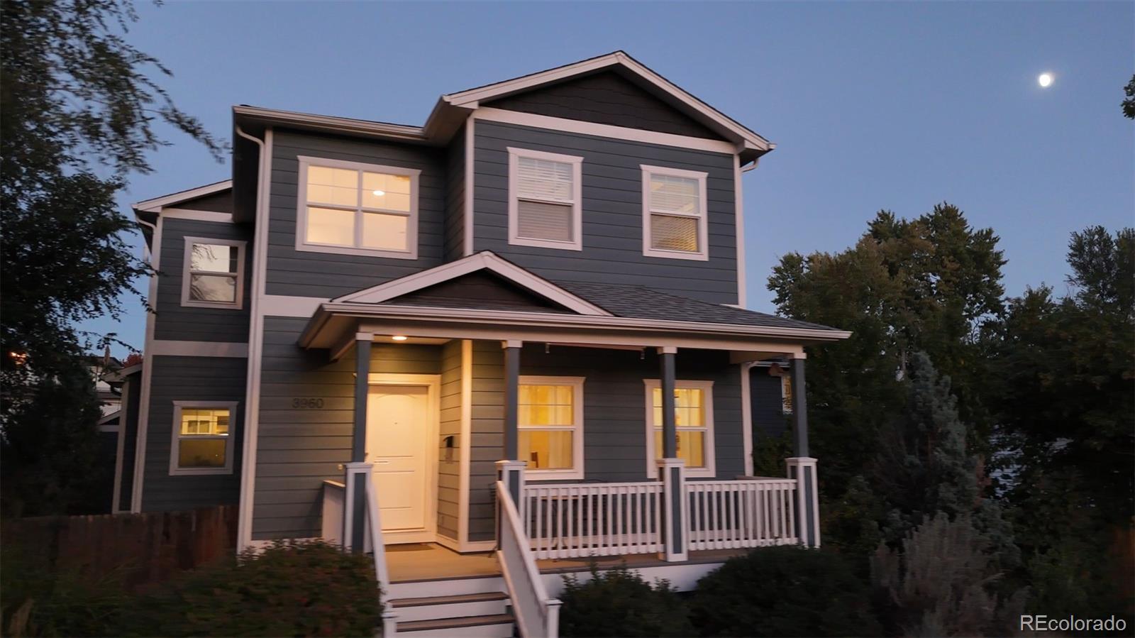 This beautiful, flowing, and spacious 3 bedroom, 2.5 bath Craftsman-style home in the Berkeley neighborhood in northwest Denver boasts a 4-car garage. Highlights include cherry wood floors on the main level, a large dining room, a private office with 180° windows, a private and fenced backyard, solar panels, whole-house water filtration, coffered ceilings in the dining and great rooms, a spacious kitchen nook, granite countertops throughout, and a kitchen peninsula perfect for entertaining or a quick meal. Also featured are a spacious stained concrete patio, mature landscaping, front and back Trex porches, dual water heaters, a Jacuzzi tub, and a steam shower in the primary suite. Kitchen and laundry appliances are included. The garden-level unfinished basement—plumbed for a future full bath—offers the opportunity to finish it. Central heat & AC, Dual water heaters In line air filtration system Automatic Sump Pump Solar Powered Aquasana Whole House Water Filtration System New asphalt shingles and exterior paint 2017 Hunter Douglas window coverings. Gas Fireplace with hand carved teak wood surround and matching mirror Radon Gas Abatement System. Custom teak wood bar & wine rack Jetted tub primary bedroom Walk in steam shower In-ceiling speakers in the main room, dining room, primary bedroom (and wired), and wall-mount outdoor speakers back yard Wired for security system on doors/windows in basement and main level as well as motion detection sensors Exterior lighting front, sides and back yard. Rolling garage door opening: 18’W x 7’7”H 21’W x 33’ 2”L concrete slab on grade French doors to back yard 1 220 outlet, multiple 110 outlets Iron-barred windows Pet door Storage loft, vented Yard: Landscape sprinkler & drip system Mature Landscaping 3 raised flower/vegetable gardens Colored & stamped concrete patio, slab on grade Landscape lighting Privacy-fenced with front & rear alley gates.