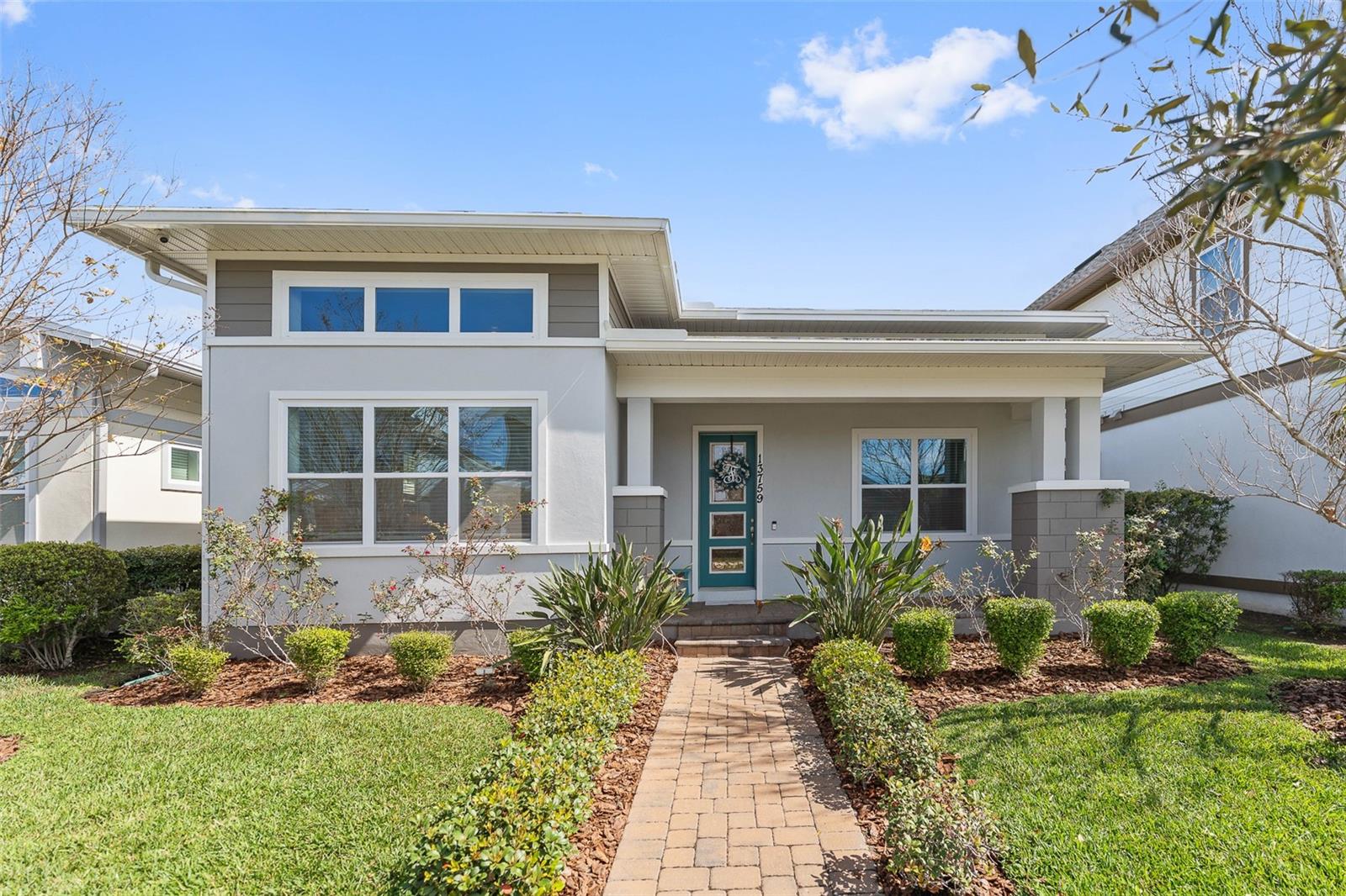 Take advantage of a 2.99% interest rate with the seller's Assumable loan! Check. Check. Check!! This stunning home checks off so many boxes! This SINGLE story, 3 bed 2 bath home PLUS an office/den is a must see!
In the 2074sq ft home, you will find ZERO carpet! You are greeted with beautiful tile flooring and high ceilings as you walk in. You'll find the office/den, and the spacious second and third bedroom in the front of the home. As you pass these rooms, you flow right into the very OPEN kitchen/family room combo. The kitchen is a DREAM come true! With upgraded cabinets extending to the ceiling, you will have plenty of storage! Double ovens, extended hood, stylish backsplash...definitely the heart of the home. Crossing the great room, you will find your laundry room with more cabinets for storage! The upgrades don't stop in the primary suite/ensuite!! Double sinks and a walk-in shower with floor-to-ceiling tiling will lead you into the VERY grand walk-in closet!! Why stop there?!? At the rear of the home, you can enjoy the amazing weather that Florida has to offer, in a SCREENED-IN lanai and a fully fenced yard! Epoxy flooring in the garage AND a driveway!!! No more dealing with the stress of street parking! Laureate Park's vibrant community offers 3 Resort-style swimming pools, Tennis Courts, a Fitness center, High-Speed 1GIG internet, Dog Parks, Community Gardens, Playgrounds, Trails to walk, bike, or run, Minutes to Orlando International Airport, Shopping, Dining, USTA, KPMG and Major Highways! In this Laureate Park haven, your story begins – a story filled with comfort, style, and endless possibilities. Welcome home!