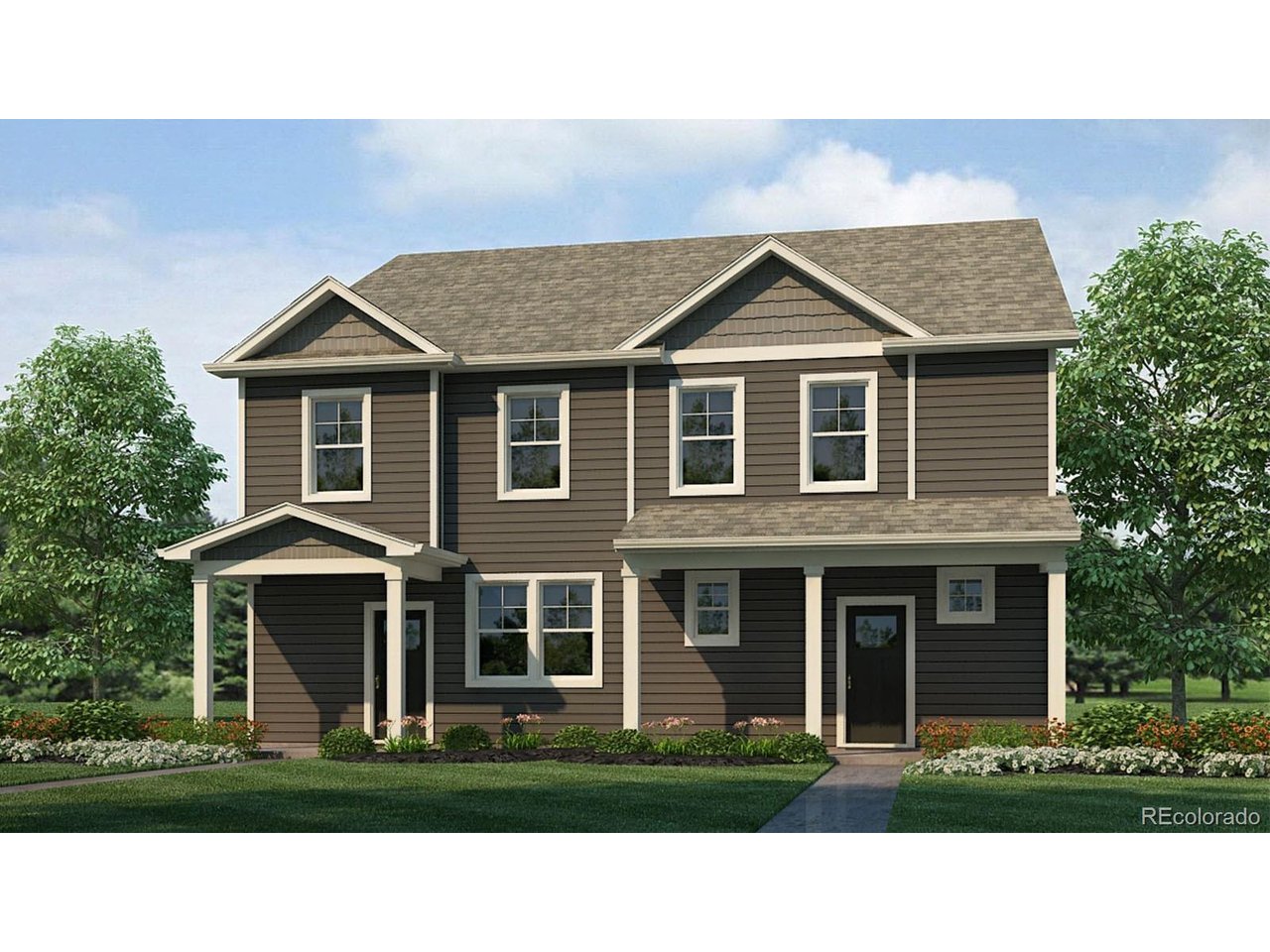 Below market rates are available with builder lender.The Muirfield offers 3 Bedrooms with a loft, 2.5 Bath, and generous 2 car garage. This home features an open floor plan with expansive 9 ft. ceilings on the main floor, the kitchen offers a pantry, sleek white cabinetry w/ crown molding, and stainless-steel appliances to include French door refrigerator, top load washer/dryer and blinds on the windows! Includes luxurious interior finishes throughout, including a luxury plank flooring on the entire main level and all wet areas, quartz counters throughout, brushed nickel hardware and plumbing fixtures, and modern ceramic tile in baths and kitchen backsplash. Home is equipped with an extensive list of features such as 8' front door, 2 panel interior doors, A/C, tankless water heater, smart garage door opener w/ keypad, charging station prewire 240v wire, rated up to 40amps GFCI breaker and plug, smart front door lock, thermostat, and lighting, video doorbell, customizable Deako lighting switches and more. Arcadia offers a large community park with trails, playground and a dog park. ***Estimated Delivery Date: December. Photos are representative and not of actual property***