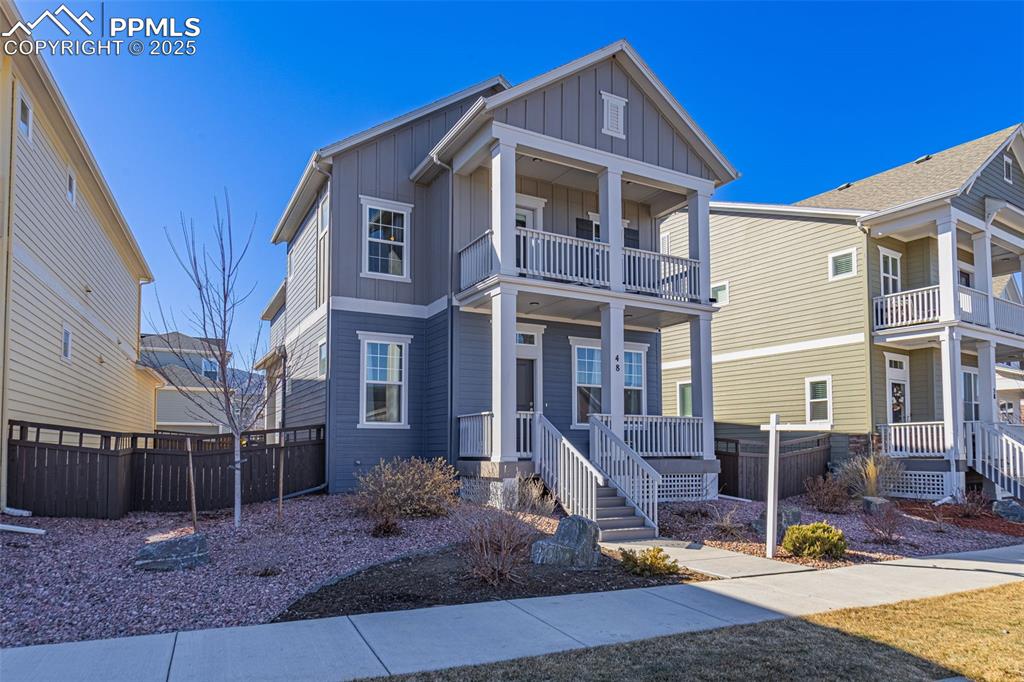 Welcome to this stunning 4-bedroom, 4-bathroom home in the desirable Gold Hill Mesa community! This residence offers a spacious open-concept living area, seamlessly blending the living room, dining area, and gourmet kitchen. The kitchen features a top-of-the-line gas range and a charming farmhouse sink. Step outside to the private patio off the main level, providing the perfect space for relaxing, entertaining, or enjoying a BBQ with friends and family. It’s an ideal spot for creating lasting memories. Upstairs, you'll find three generously sized bedrooms. The extended primary suite is thoughtfully positioned at the front of the home, offering views of the front range and an adjoining master bathroom. It also includes a patio, perfect for sipping your morning coffee, unwinding, or getting lost in a good book. Two additional bedrooms are located on the second floor, along with a guest bathroom featuring a tub/shower combination. The upstairs laundry room adds convenience, making laundry day a breeze. The finished basement offers a spacious entertainment or living area, along with an additional bedroom—ideal for guests or older children seeking their own space. The two-car garage is equipped with two motorized overhead storage/shelving systems for extra space, and you’ll also appreciate the two-car driveway. Built in 2021, this home is ready to welcome its new owners. New roof will be installed before closing! Don’t miss out—schedule your showing today!