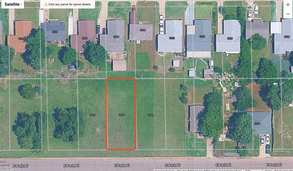 Excellent investment opportunity featuring three flat, buildable lots. Ideal for resale or long-term rental. Utilities in close proximity. Lots to be sold as a package: 3001, 3005, and 3009 E Park Place.