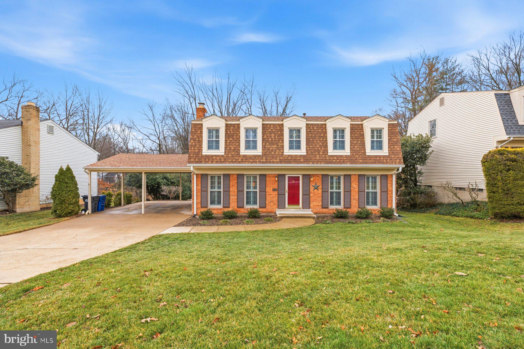 Beautiful, charming and meticulously maintained three-level Colonial located on a quiet street in the West Springfield High School pyramid. 4 bedrooms, 2.5 baths, over 3,000 sq ft and a prime location with an easy walk to Hunt Valley Elementary. Wow!The main level features gorgeous hardwood floors, a formal living room and dining room, and a family room with a gas fireplace and built-in shelving. Plantation shutters by Hunter Douglass add character throughout the space. The updated kitchen includes granite countertops, a gas stove, soft close cabinets, and a large walkout door leading to the deck. A powder room and separate laundry room with full-size washer and dryer complete the main level.Upstairs you’ll find four nicely sized bedrooms, all with hardwood floors. The primary suite includes a walk-in closet and a large updated en suite bathroom. Three additional bedrooms share a hall bathroom with bath/shower combo, and a convenient laundry chute adds practical functionality and a little fun to the house!The finished lower level features recessed lighting, luxury vinyl plank flooring (installed in 2023), and walkout access to the backyard. The space works well as a rec room, workout area, playroom, or home office. There is also a very large unfinished storage room with sump pump and workbenches that convey.Enjoy the private backyard that backs to a wooded area and includes a spacious deck off the kitchen, perfect for grilling and outdoor entertaining. The carport accommodates two vehicles, and the yard offers plenty of grassy space.  Recent updates include a new roof (2024). HVAC installed in 2013. This desirable community is zoned for highly ranked Hunt Valley Elementary, Irving Middle School, and West Springfield High School, all within two miles. Excellent location just outside the Beltway with convenient access to Fairfax County Parkway and I-395/I-495/I-95. Also close to Franconia–Springfield Metro station, commuter lots, and the Virginia Railway Express (VRE) station to Washington, DC. Nearby are George Mason University, Lake Accotink Park, Burke Lake Park, Huntsman Lake, walking and biking trails, South Run Rec Center, Springfield Golf and Country Club, access to community swim and racquet clubs, and the Springfield Town Center. Grocery stores, shopping options, and a variety of popular restaurants and international cuisine are all within one mile. Make your appointment today!