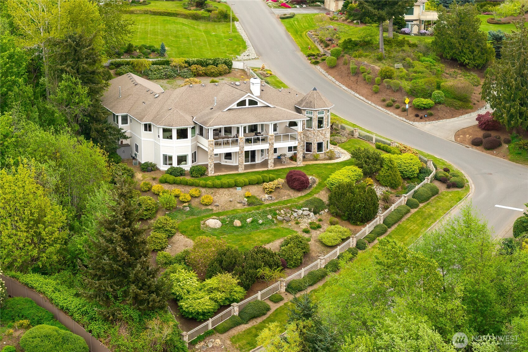This beautifully custom-built estate home on a full acre lot located in the sought-after Samish Heights with magnificent water views from every room, offers the perfect balance of style, comfort, luxury and convenience. With modern interior design, bright open living spaces, smart home technology, and yet just minutes from shopping, dining, parks and trails, you will experience the lifestyle you’ve been always dreaming about.  Special features this home offers include indoor elevator, heated bathroom floor, artisan workmanship throughout the house, security & sound system and extended three-car garage with extensive custom-built cabinets. In the gourmet kitchen, enjoy high end appliances, granite countertops and a built-in coffee machine.  In the basement, besides three bedrooms and two full bathrooms, there is a Home Theatre with a projector & sound system for your enjoyment, and an Entertainment/Rec/ Game room equipped with a wet-bar and a second kitchen.