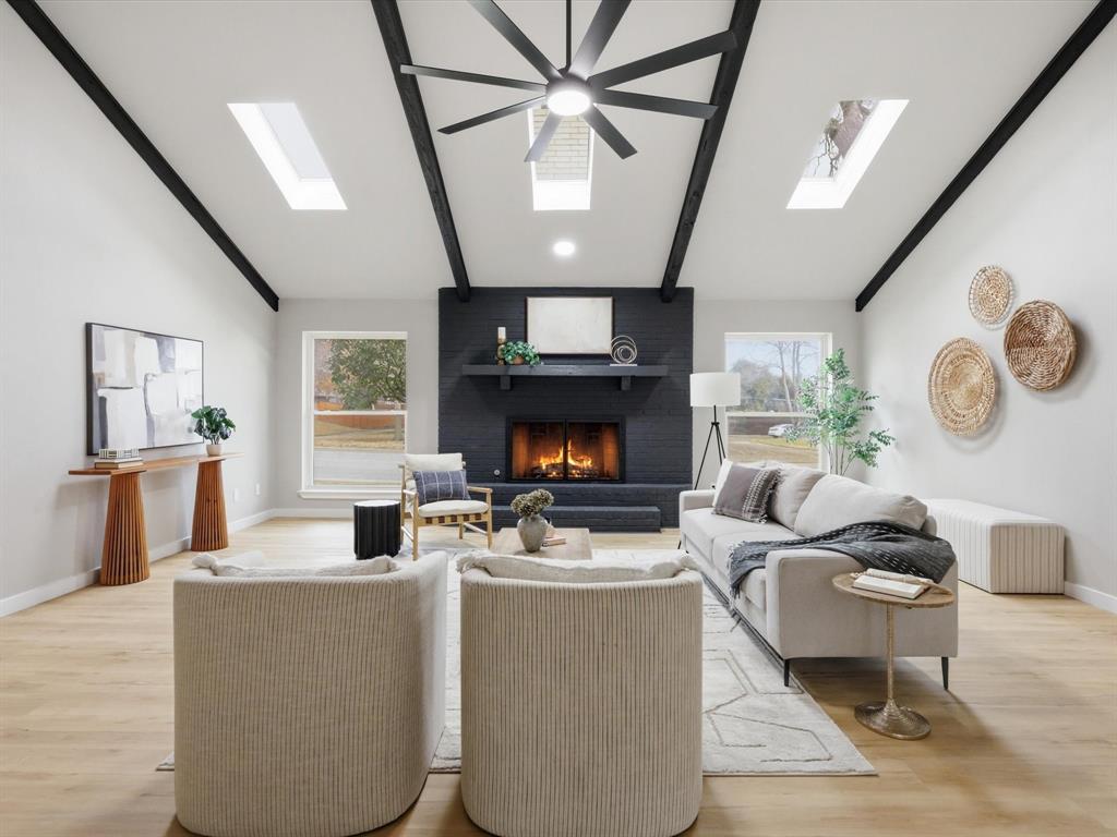 Discover the perfect blend of luxury and functionality in this STUNNING 5-bedroom, 3.5-bathroom residence located in the highly sought-after HEB School District. Designed for both entertaining and private relaxation, this home offers a unique layout, rarely found in todays market. The heart of the home features an eat-in kitchen with tons of counter space, all new appliances and complete with a wet bar for effortless entertaining. Connects to the massive living room which has tons of natural light with SKYLIGHTS and an attached SUNROOM. The ground floor features 4 bedrooms and 2.5 bathrooms. The fifth bedroom is perfect for a home office, guests or MULTIGENERATIONAL living. This suite includes an attached bathroom and a separate exterior entrance, providing complete privacy and independence for long-term guests or family members. The primary suite, located on the second floor, serves as a private sanctuary. It boasts his-and-hers closets and a spa-inspired ensuite bathroom featuring separate vanities, large walk in shower, freestanding tub and a RARE, built-in private SAUNA. It is the ultimate space to unwind after a long day. Step outside into your own private resort. The expansive backyard is anchored by a sparkling diving pool and a covered outdoor patio featuring an outdoor kitchen and bathroom. This is an amazing opportunity to have a luxury updated home in an upscale Colleyville neighborhood.