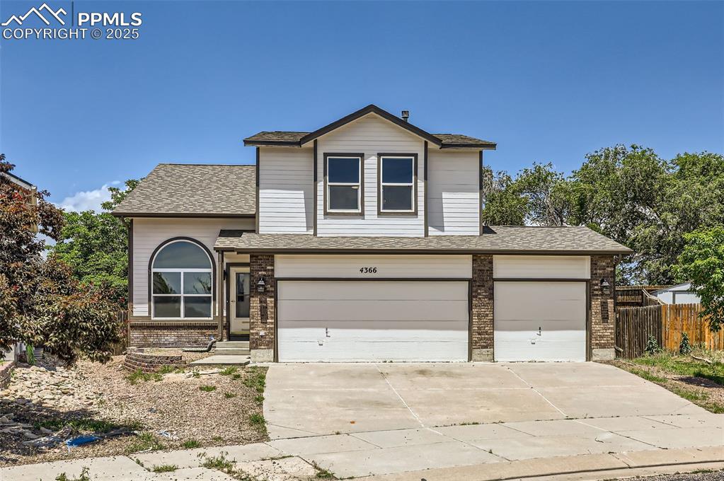 Beautiful Two-Story Home in Bradley Ranch

Welcome to this gorgeous two-story home located in desirable Bradley Ranch, offering a short commute to Fort Carson and easy access to I-25, shopping, schools, and more. This property features a sought-after three-car attached garage.

Upon entry, you're greeted by a warm and inviting formal living room with rich wood flooring. The spacious eat-in kitchen boasts ceramic tile floors, a center island with counter bar seating, stainless steel appliances, and a window above the sink. The adjacent dining area features a large bay window that fills the space with natural light, as well as a walk-out to the backyard patio—ideal for indoor-outdoor living.

Connected to the kitchen is a comfortable family room complete with a cozy gas fireplace, perfect for gathering during colder months. Thoughtfully designed niches provide the perfect space for bookcases or decorative furnishings. A convenient half-bath and laundry area complete the main level.

Upstairs, you’ll find three generously sized bedrooms with hardwood floors, including a luxurious master suite. The master features a private sitting room with its own gas fireplace, a five-piece ensuite bathroom with a jetted tub, and a large walk-in closet. An additional full bathroom serves the upper level.

The finished basement offers even more living space with a spacious great room, a ¾ bathroom, and a nicely sized fourth bedroom—perfect for guests or extended family.

Outside, the fully fenced backyard is ideal for entertaining, complete with a large patio area and a sizable storage shed for all your seasonal needs.