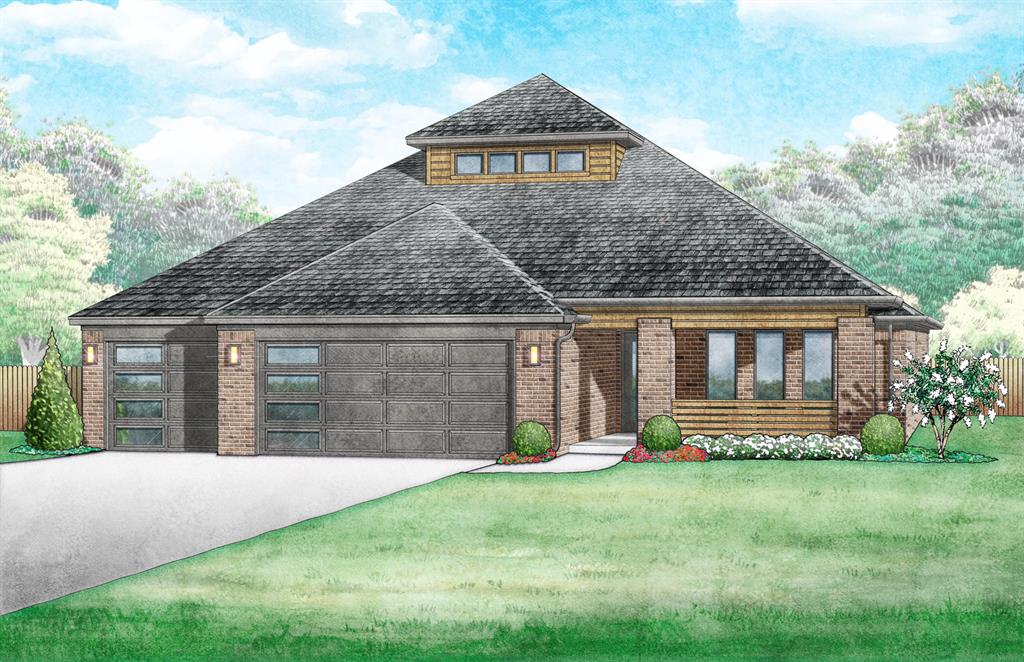 The welcoming entry is filled with natural light and offers easy access to the mudroom, kitchen, and bedrooms. The kitchen is truly the heart of the home, with an oversized island for gathering, built-in appliances with a gas range, custom double-stacked cabinets, and quartz countertops. The living room features a cathedral ceiling with a wood beam, eight stacked windows that brighten the space, a beautiful fireplace, and durable hard-surface flooring made for everyday life. The primary bedroom feels like a retreat, and the adjoining bath includes a quartz vanity with dual sinks, a tiled shower, freestanding tub, and a large walk-in closet with handy seasonal storage.Included features:*Peace-of- mind warranties*10-year structural warranty*Guaranteed heating and cooling usage on most Ideal Homes*Fully landscaped front & backyard*Full Guttering*Fully fenced backyard.Floorplan may differ slightly from completed home.Native Plains offers a quiet country feel and features walking trails, fishing from the dock at the stocked pond, and a unique playground. The convenient location is a quick drive to I-35 and just minutes to downtown Oklahoma City.