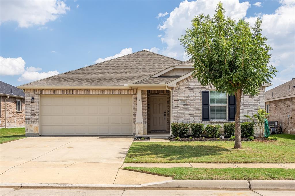 Charming move in ready home located in the highly desired Parks at Boat Club community, just minutes from Eagle Mountain Lake. This open concept home has fresh updates throughout, including flooring, paint, lighting, and beautiful quartz countertops in the bathooms. The solar powered roof vent helps with energy efficiency, and the spacious backyard with a storage shed provides you plenty of room for gardening, play, or entertaining. Best of all, you're just a short walk away from the community pool with lazy river, payground, and a catch and release pond. Conveniently located near schools, shopping, dining, outdoor activities, the lake, and Eagle Mt Park hiking trails overlooking the lake. This home has so much to offer! 
See virtual tour link with options for measurements and removal of furniture.