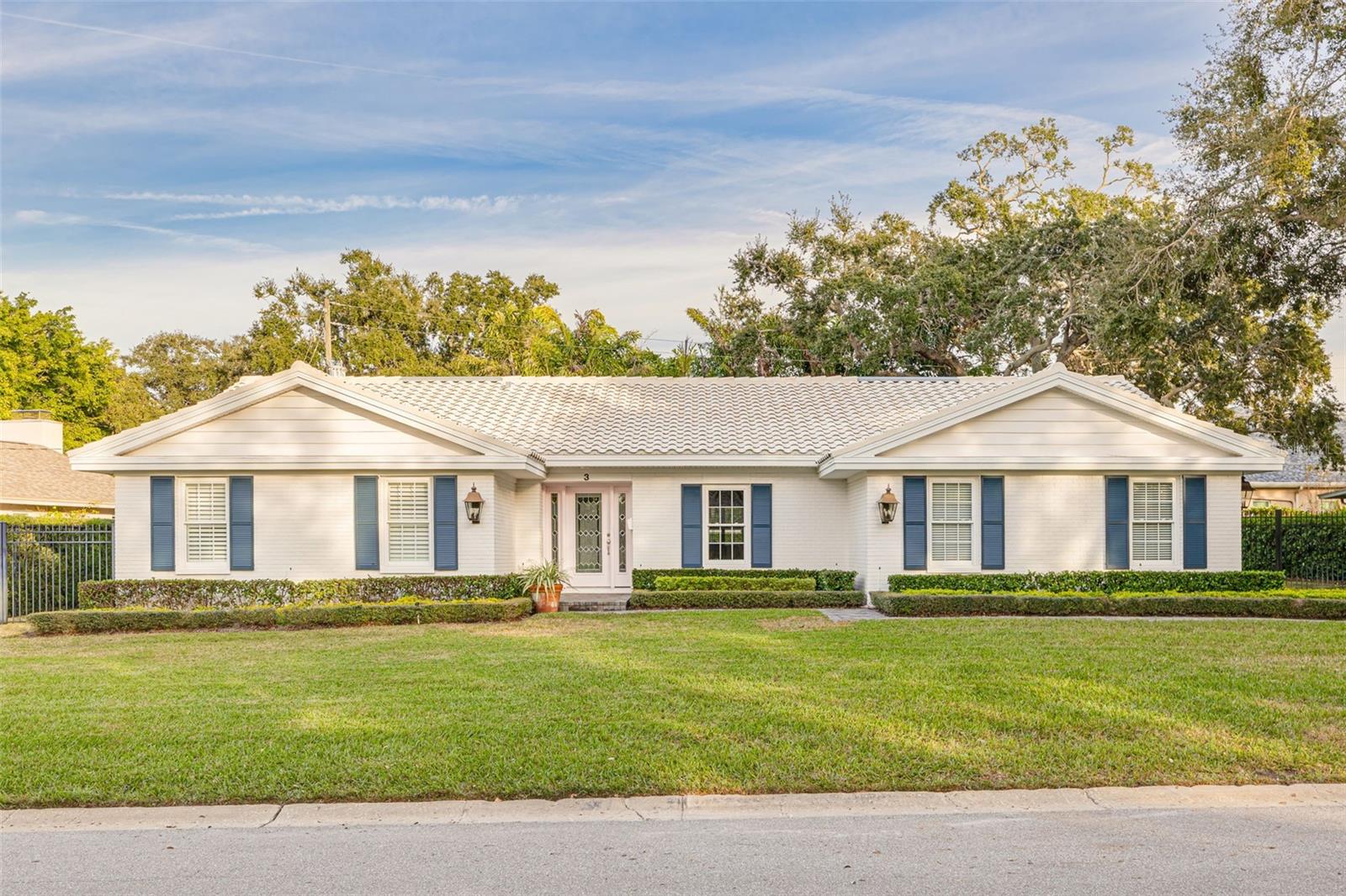 Nestled on a quiet cul-de-sac along desirable Eastwood Lane, this single-family, single-level ranch home offers refined Florida living in the heart of Belleair. Solid concrete block construction, a tile roof, and impact-rated windows and doors provide peace of mind, while the open floor plan creates an inviting, light-filled living space ideal for both everyday comfort and entertaining.  The home has been gently used and meticulously maintained, showcasing many recent upgrades, generous closets, and well-appointed bathrooms. Designer furnishings thoughtfully curated to complement the home are available for purchase, allowing for a truly turnkey opportunity. Mature landscaping, exceptional curb appeal, and a spacious backyard—large enough to accommodate a pool—complete the picture. (Pool renderings are included for visualization purposes only; pool not included.). Located high and dry, this prime Belleair address is just minutes from Pelican Golf Club and Belleair Country Club, as well as charming local boutiques and popular restaurants. The seller would prefer a sale with a leaseback through Summer 2026, with terms negotiable—an excellent option for buyers seeking immediate ownership with flexible occupancy. This is a rare opportunity to own a beautifully cared-for home in one of Belleair’s most sought-after neighborhoods.