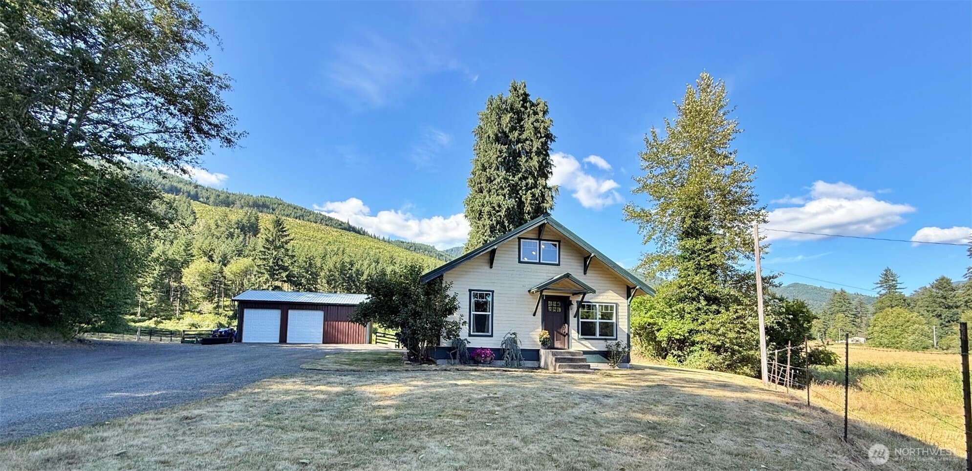 This home has history, moved from Kosmos in the 1960's this home has all the charm you can ever ask for! Original Fir floors are warm and inviting, tastefully remodeled to accent the bead board walls. New tile in kitchen which has had a complete GLOW UP! Mini splits added, a new well, new shop all the upgrades but still the warmth of yester year. There is plenty of room for a horse or two and the containers can stay making a livestock cover and hay storage. Come see as there are no words to give the feel of home here!