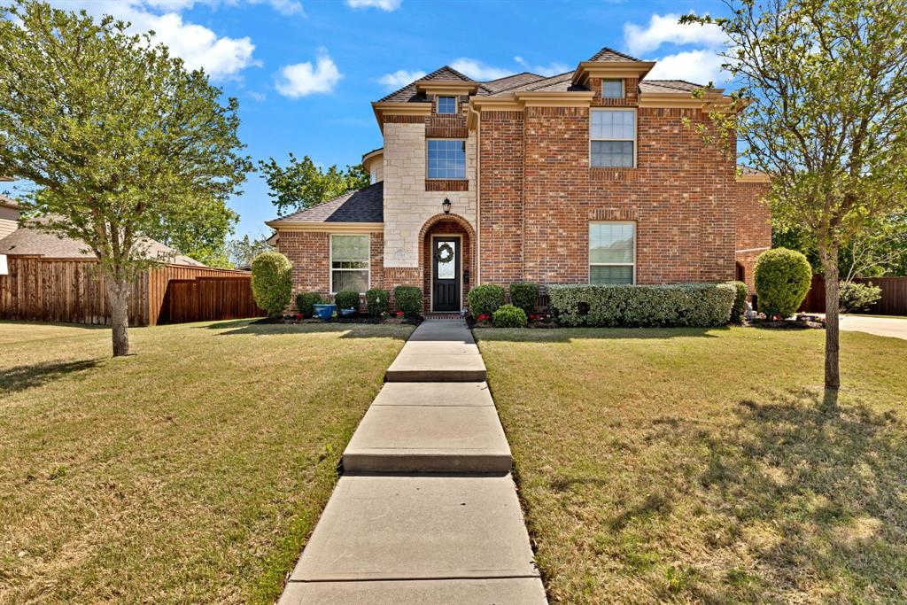 Gorgeous executive home in Marshall Ridge. Thoughtful floor plan, made for entertaining, features spacious kitchen overlooking large living area, dedicated office makes working from home a breeze and private primary suite and beautifully updated bath with separate vanities, huge shower and stand alone tub. Upstairs you'll find 3 secondary bedrooms with 2 full baths, a large loft area and separate game room.Three car garage provides plenty of space for vehicles, toys or a workshop. Gather around the gas powered, stone fire pit or under the pergol and enjoy the outdoor kitchen with built in grill and Primo XL ceramic smoker. Marshall Ridge features an amenity center, community pools, a gym, meeting room and playground. Ridgeview Elementary is in the neighborhood. Easy access to Hwy 377, I35, 170, 114 and DFW airport. Shopping and dining are close by