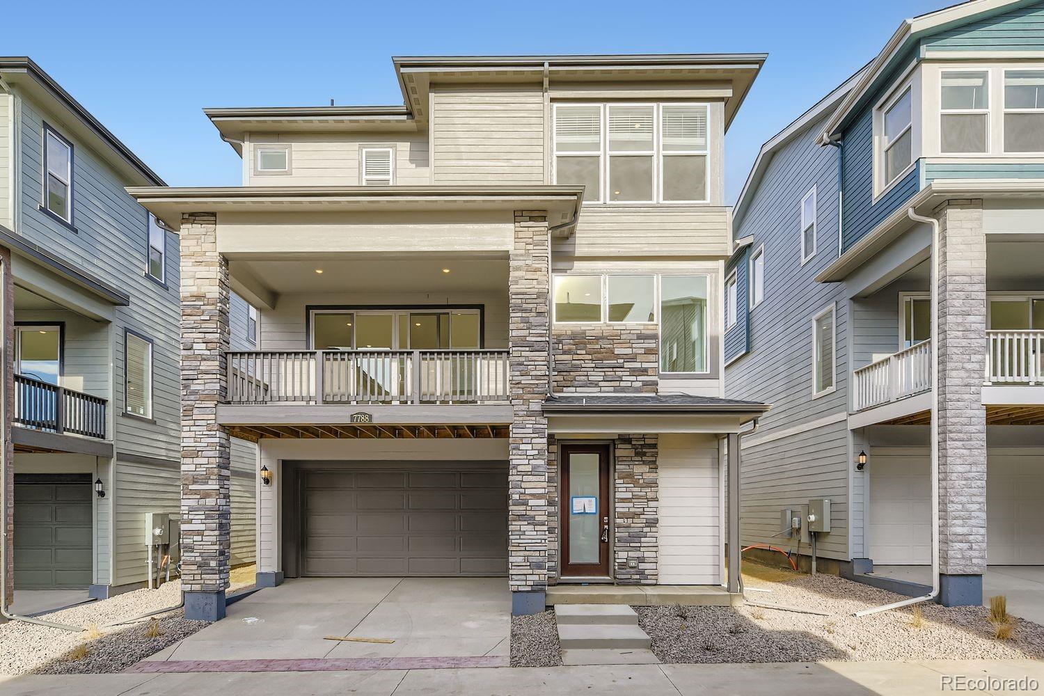 ***Contact builder today about Special Financing for this home - terms and conditions apply**Available NOW!This stunning Horizon 3-story in the brand new Vermilion community features 4 beds (3 upper / 1 lower), 3.5 baths, tech space, great room, kitchen, 2 car garage, spacious balcony and crawlspace. Gorgeous finishes and upgrades throughout including luxury vinyl plank flooring, stainless steel appliances, front balcony low maintenance backyard space and more. This builder provides the latest in energy efficiency and state of the art technology with several fabulous floorplans to choose from. Energy efficiency, and technology/connectivity seamlessly blended with luxury to make your new house a home. Vermilion offers single family homes for every lifestyle.Close to dining, shopping, entertainment and other amenities. Photos are model only and subject to change. Association fee subject to change. Washer, dryer, whole home blinds included with this home. Photos and the Matterport 3D tour are of a model home and are provided for illustrative purposes only. Features, finishes, and layout may vary and are subject to change.Washer/Dryer / Private Fencing / Whole House Blinds included in this home.  Enjoy easy access to Tagawa Gardens and the Cherry Creek Trails right outside your neighborhood.