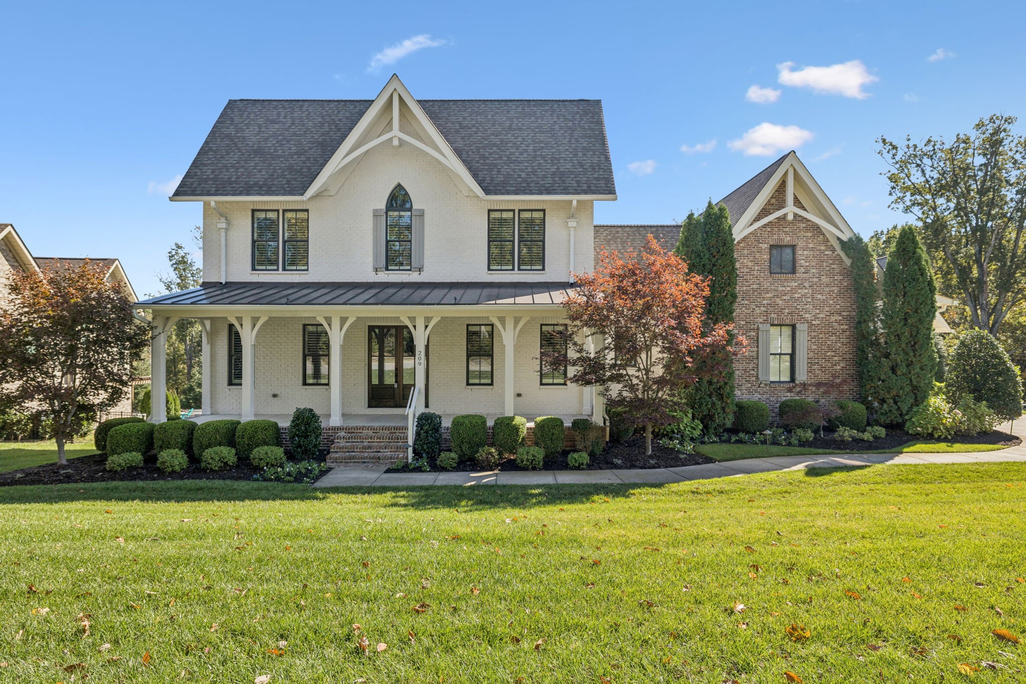 Boutique luxury meets everyday ease just beyond the Brentwood line in Gilchrist South—a small, custom-home enclave prized for privacy, presence, and convenience. Designed and built by Ridgemont Homes—an award-winning, high-touch custom builder—this modern farmhouse pairs timeless materials with thoughtful engineering to live beautifully today and age gracefully tomorrow.

Inside, character takes the lead: 4" kiln-dried hickory floors sourced from an Amish farm in Etheridge, TN; reclaimed Nolensville cabin wood reimagined as the powder room wash stand, kitchen-island posts, and a statement fireplace mantle. The plan flows for entertaining and daily life alike—formal dining, inspiring great room, a hearth room with a see-through fireplace to a handsome study/memorabilia room, a generous basement rec room, plus a large hobby/studio and ~330 SF of basement storage.

Comfort and confidence are built-in: a private irrigation well (goodbye, summer water bills), whole-home surge protection, a humidifier, and comprehensive water filtration/conditioning. Out front, wave to neighbors from the 36’ x 7’ covered porch; out back, unwind on the covered deck or step down to your 33’ x 16’ in-ground pool with automatic locking cover—made for sunny Tennessee weekends.

Location seals the case. You’re minutes to historic Nolensville, Brentwood, and Franklin—and zoned to acclaimed Williamson County schools, including Sunset Elementary & Middle and Nolensville High.

Even better, Nolensville’s next chapter is unfolding nearby: the new Nolensville Town Square mixed-use district, a Publix-anchored Village Green opening mid-November 2025, and a planned Kroger-anchored mixed-use project—all adding everyday convenience and long-term upside to this address.

Ridgemont Homes’ reputation for elevated craftsmanship and design excellence shows at every turn—this is dignified living in an exceptional boutique community.