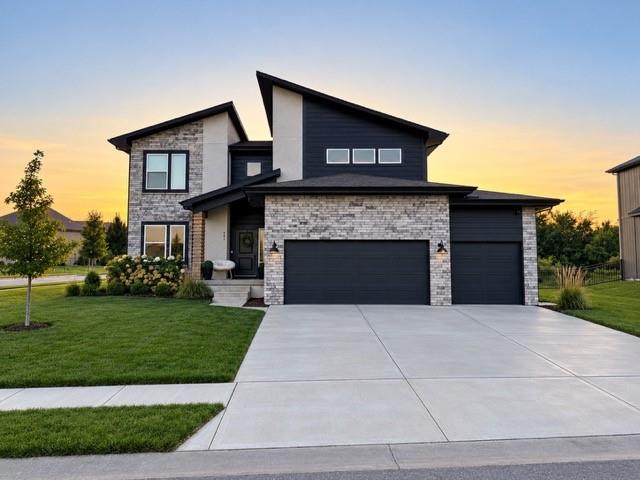 Stunning, like-new 2-story home, located on hole #16 in the highly coveted Creekmoor – Edgewater community. Built in 2023, this immaculate 6-bedroom, 4-bathroom home offers 3,500 square feet of modern living space designed for comfort and effortless entertaining. The light-filled, open-concept main floor features a spacious living area that flows seamlessly into a chef-inspired kitchen, complete with premium finishes and an expansive island. A convenient main-floor bedroom offers the perfect space for a home office or guest suite. Upstairs, the luxurious primary suite serves as a private retreat with a spa-like en suite bath and a walk-in closet, alongside generously sized secondary bedrooms and laundry room. The basement was recently finished with a workout area, additional bedroom and full bathroom. Skip the construction timeline and delays, when you can have this turn-key home today!