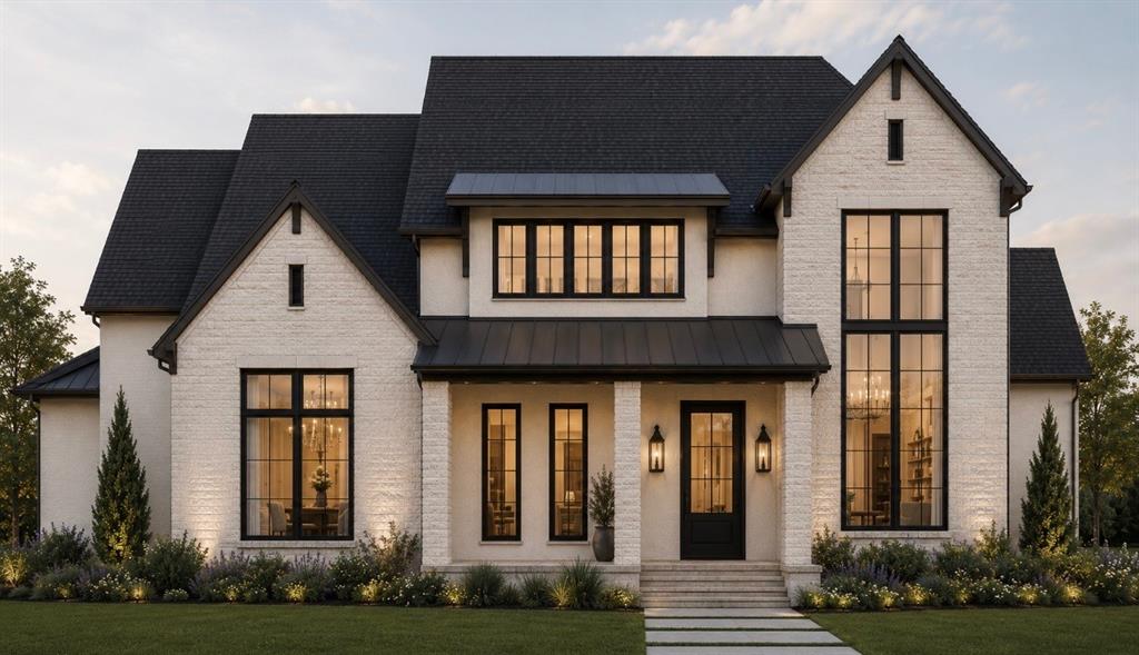 Luxury new construction by Fairview Custom Homes in one of Richardson's most desirable neighborhoods. This thoughtfully designed home offers 4 bedrooms, 4 full baths, 1 full powder bath, a private study, game room, covered outdoor living, and exceptional custom finishes throughout. The striking upgraded brick exterior with steel roof accents and dramatic black-framed windows creates stunning curb appeal. Inside, soaring ceilings and walls of windows fill the open-concept living spaces with natural light. The chef's kitchen features an oversized island, premium appliance package, custom cabinetry, walk-in pantry, and adjoining wet bar, flowing seamlessly into the spacious dining and great room. The private first-floor primary suite offers a spa-inspired bath with freestanding soaking tub, oversized shower, dual vanities, and an expansive custom closet with direct laundry access. Upstairs includes three spacious bedrooms, each with access to a full bath, a large game room, and unfinished attic space for abundant storage or future expansion. Built with the superior craftsmanship Fairview Custom Homes is known for, this home features premium construction, energy-efficient systems, designer finishes, and timeless architecture designed for modern living. Behind the walls, the quality is just as impressive as the finishes. Built with engineered pier and post-tension foundation systems, ZIP System sheathing, Andersen windows, foam insulation, PEX plumbing, and premium mechanical systems, this home delivers the craftsmanship, efficiency, and peace of mind discerning buyers expect from Fairview Custom Homes.