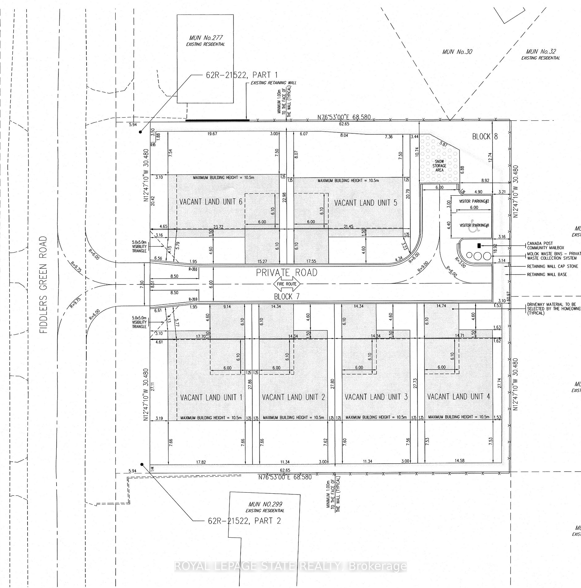 Attention builders, great opportunity just minutes away from The Village of Ancaster. This 6 single family lot condominium project, known as The Singles on Fiddlers Green, scheduled to be fully services and developed by late summer. See attached supplements. Sch B & Form 801