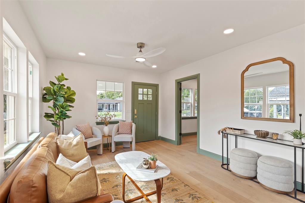 This fully renovated 3 bed, 2 bath home combines thoughtful design with quality craftsmanship from top to bottom. The exterior has been completely refreshed with new siding, windows, paint, and fencing. New steps lead you onto a brand-new backyard deck, perfect for enjoying the shade of the professionally trimmed trees.

Inside, the layout flows across REAL WHITE OAK floors, with new insulation, sheetrock, and reinforced subfloors providing comfort and peace of mind. The kitchen feels both elevated and practical with CUSTOM CABINETS, built in wine shelves and a built-in cabinet pantry, while the bathrooms feature stylish new tile, vanities, and storage.

Behind the scenes, the updates continue with improved HVAC runs, modernized electrical, a newer hot water tank, and updated lighting and doors throughout. Fresh interior paint ties it all together with a clean, bright finish.

Located just minutes from Main Street in Norman, you'll love being close to local restaurants, coffee shops, and everything the community has to offer. This home is truly move-in ready—charming, functional, and full of character. Don't miss the opportunity to call place home!