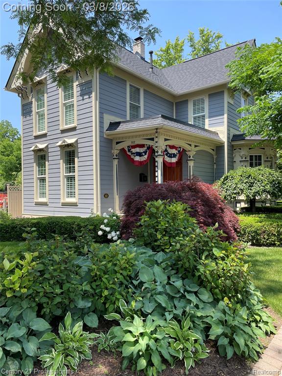 Awesome opportunity to own this meticulously keep gem located in downtown Rochester.  This gorgeous home was built in 1878 and restored with impeccable attention to detail in 2003.  Living Room features Fireplace, Hardwood Flooring and Plantation Shutters.  Hardwood flooring and Plantation Shutters thru-out, custom trim and paint.  Gourmet Kitchen with granite countertops and stainless steal appliances.  Kitchen open to a warm inviting gathering room with fireplace (great for entertaining).  Elegant Master Bedroom with built-in gas Fireplace.  Finished Lower Level.  Whole House Generator.  New Roof in 2024.  Steps away from downtown.