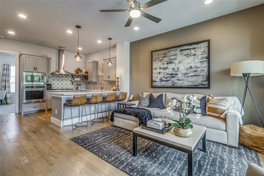 Modern luxury meets urban convenience in this gorgeous townhouse ideally located in the heart of East Dallas! Quick access to Lower Greenville, Knox Henderson, downtown, Lakewood Centre, & steps to historic Swiss Ave! This 3 bed, 3.5 bath home features an open floorplan, abundance of natural light, & outdoor living spaces on each level. This ideal layout offers one bedroom on each level, complete with ensuite bath and large closet. The huge rooftop deck is a showstopper complete with storage closet, cantina lights, & downtown views! Washer, dryer, refrigerator, & beverage fridge on 3rd floor all convey with purchase. Additional amenities include: overhead storage in the attached 2 car garage, fenced in front yard perfect for small pets, security system w video doorbell & garage camera, keyless front door entry, gated community w call box access, weekly yard maintenance. Don't miss this gem! Property is tenant occupied until 2.26.26.