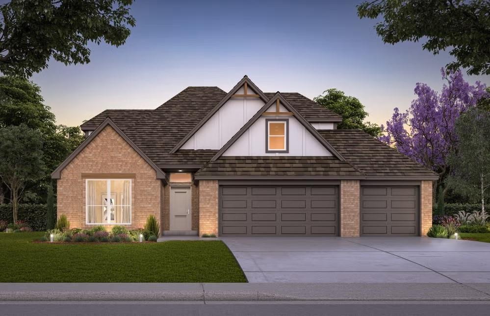 $35,000 Price Improvement Just Announced – Secure This Oversized Corner Homesite in the Newest Phase Today! Ready to move in, this home offers one of the most desirable corner lots and a floor plan designed to grow with your needs. With over 2,500 square feet of thoughtfully planned space and 3rd car garage, the Berkeley design blends comfort, flexibility, and style from top to bottom. Downstairs features three spacious bedrooms, including a private primary suite, and two and a half bathrooms. Upstairs, you'll find a fourth bedroom, a third full bathroom, and a large bonus room perfect for a game room, theater space, or creative studio. Whether your needs change over time or you just want more room to spread out, this layout adapts with you. The open-concept kitchen connects seamlessly to the living and dining areas and includes a large freestanding island, soft-close cabinetry, under-cabinet lighting, and stainless steel appliances. It's functional, stylish, and ideal for everything from casual meals to hosting guests. High-end finishes can be found throughout the home, including stainless steel appliances, quartz countertops, and wood-look tile in the main living areas. Every detail has been carefully chosen to create a home that is both timeless and livable. Built with long-term performance and energy efficiency in mind, this home includes structural upgrades rarely found at this price, including tornado safety features, a pre-piered foundation, Low-E Thermalpane windows, and a Navien tankless water heater. Homes like this don’t stay on the market long. Schedule your tour today and take the first step toward owning this exceptional home.