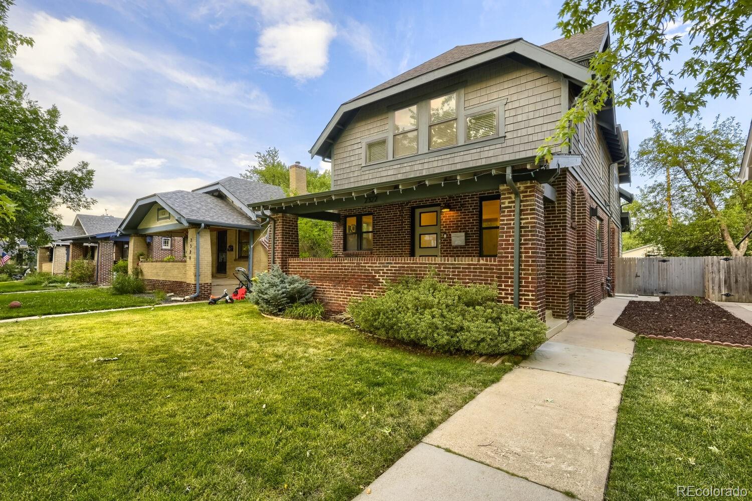 Fully remodeled in 2018, this exceptional Park Hill home seamlessly blends easy going Craftsman charm with contemporary finishes.  Situated in Park Hill this remarkable home is located in one of Denver’s most sought after neighborhoods.  Known for it’s tree lined streets Park Hill is a welcome oasis of calm in the heart of Denver’s Metropolitan District.  This home moves effortlessly from entertaining inside and out, to getting out the door and off to your next destination.  There is a place for everything- A drop-everything mudroom. A store-everything pantry. A tucked-away wine and beverage center. Spaces to gather when everyone is together, and quiet corners to retreat when they're not.There are 3530 square feet of thoughtful living space to enjoy.  5 bedrooms.  3.5 baths.  Hardwood floors, custom cabinetry, a gracious kitchen island, double ovens, natural gas range, built in entertainment centers, storage forever.  The upper floor features a soaring vaulted ceiling detail, exposed beams, large loft that can be an office, a work out space, a chill spot, secondary living, media room or playroom.  The primary bedroom suite offers a spacious bedroom, his and hers closets and a private luxury bath. The main floor has an alcove dining room, light filled home office, living room with a fireplace and a kitchen/living room that is the heart of the home. The basement has another living room, space for games or music, storage, bathroom and two additional bedrooms.  Outside is a perfect oasis that is the center of outside dining and entertaining.  Not too far to walk with your food for the grill with space for a large outdoor dining table, a stub out for your natural gas grill all under a canopy of lights. Perfectly located in the heart of Park Hill- a short distance to Spinelli’s or Honey Hill to the West or Bistro Vendome, Lucina’s or Oblios to the East.