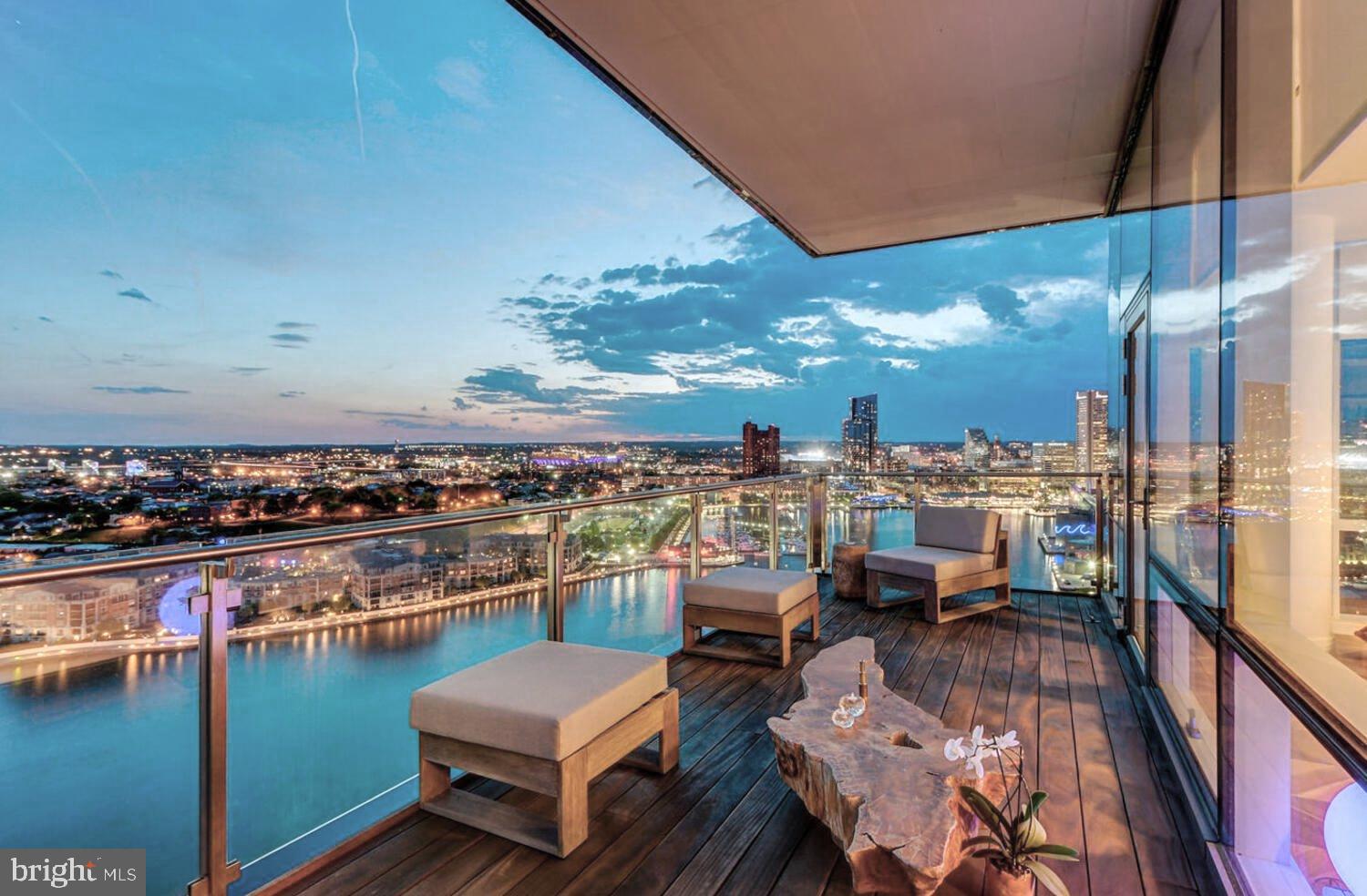 Welcome to the Four Seasons Private Residences in the heart of Harbor East, where luxury, location, and lifestyle converge.  From the 23rd floor, this gorgeous 2-bedroom, 2.5-bathroom residence offers spectacular  views of the Inner Harbor and marina and the Baltimore city skyline through  floor-to-ceiling windows.  This refined residence features rich walnut herringbone flooring, a gas fireplace, and high-end finishes throughout. The gourmet kitchen is outfitted with elegant cabinetry, a gas cooktop, wall oven, huge island with breakfast bar, and elegant quartz countertops. The adjacent dining area and wet bar with sink and wine fridge are ideal for entertaining or for a quiet night at home.  The primary suite includes a custom walk-in closet and a luxurious marble bathroom with double sinks, a large soaking tub, and separate shower. A second bedroom, also nicely sized, offers comfort and privacy for guests or family.Enjoy your morning coffee or evening wine on the private balcony, and enjoy the shimmering waterfront and Baltimore skyline.  As tenants, you’ll have exclusive access to the private 28th-floor amenity level featuring an indoor saltwater infinity pool, sauna, outdoor deck, fitness center, meeting rooms, and lounging areas — plus a dog-walking area for your furry family members.  You’ll also enjoy full access to all hotel amenities, including the outdoor pool and valet services.  This property comes with one dedicated parking space in the garage with easy resident access.   The Four Seasons features four on-site restaurants, and many amazing dining options just a short walk away in Harbor East and Fells Point.  Shopping, parks, harbor activities, museums, and miles scenic waterfront walkways are all close enough to enjoy every day.  Experience luxury living at the Four Seasons, it’s more than a residence, it’s a lifestyle.  This beautiful property is also for sale.