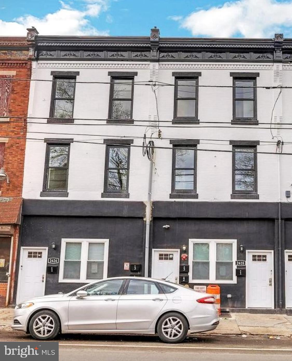 This price includes 2626 and 2628 Ridge Ave, side by side Triplexes. A duo of buildings completely renovated  in 2023, this package consists of  two side-by-side property lots boasting 6 units in all, with 5 two-bedrooms and a studio apartment. 4 of the 6 units are presently occupied. True turnkey passive income, a wonderful addition to any rental portfolio. This is a unique investment in an area blossoming all around with new construction and condo developments, and great tenants in place. Modern finishes, sleek designs, custom built by Karbon Architects, buildings such as this are rarely offered in tandem.
