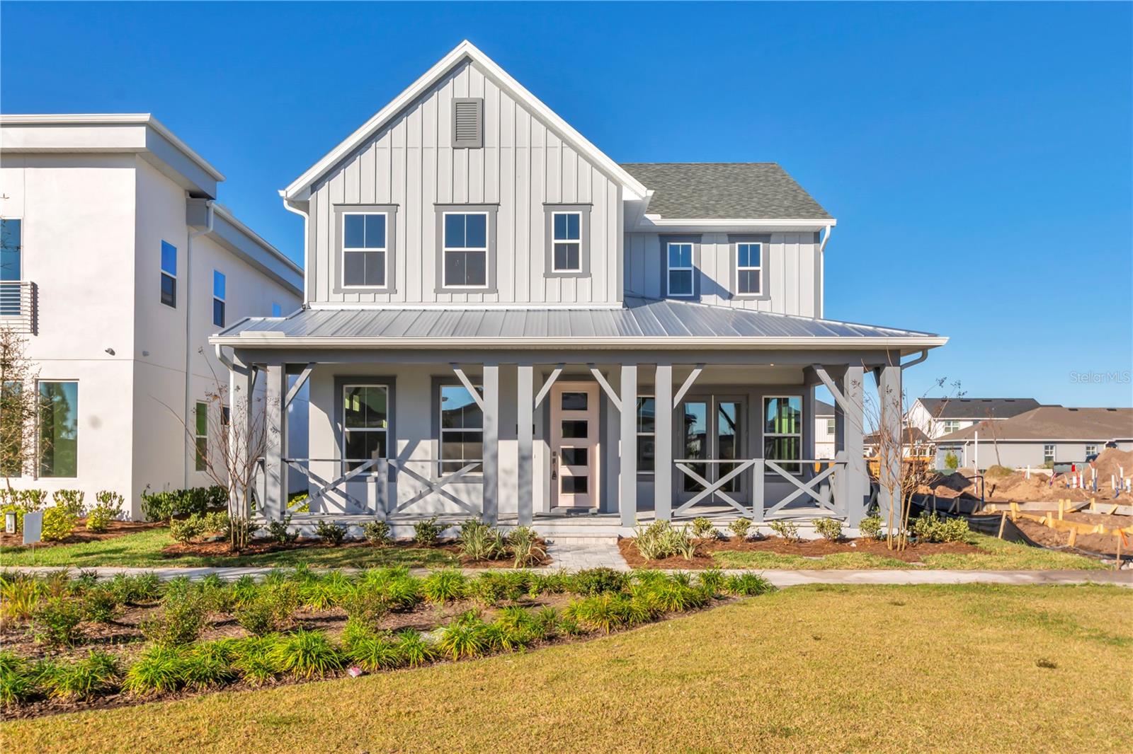 CONSTRUCTION COMPLETE! Welcome to The Kauai by ICI Homes, where bold design meets everyday livability in the heart of Lake Nona’s Laureate Park. This 2,645 sq ft showstopper is packed with personality and purpose, built by ICI Homes, a family-owned, Florida-based builder known for crafting high-quality, energy-efficient homes with a custom touch. From the moment you step onto the GENEROUS FRONT PORCH overlooking lush community park space, you’ll feel right at home. The SOARING 20’ CEILINGS and open-concept layout set the stage for stylish, sun-soaked living. The FIRST-FLOOR PRIMARY SUITE offers the privacy you crave with a spa-inspired bath featuring dual vanities and a walk-in shower. Need a quiet corner to work or create? A flexible front room is ready to become your dream home office, den, or hobby space. At the heart of the home, the chef’s kitchen stuns with WATERFALL QUARTZ COUNTERTOPS, ceiling-height SOFT-CLOSE CABINETRY, GE Profile stainless steel appliances, and a massive island perfect for everything from meal prep to late-night snacks. A walk-in pantry keeps things tidy, while the seamless flow to the living and dining areas makes hosting a breeze. Upstairs, roomy secondary bedrooms offer comfort for family or guests, and outside, a covered lanai is practically begging for evening cocktails and Florida sunsets. All of this is tucked into Laureate Park, Lake Nona’s most sought-after community complete with a resort-style aquatic center, tennis courts, walking trails, and gigabit internet. Just minutes from top-rated schools, medical campuses, dining, fitness centers, and tech hubs, you’ll be living at the center of it all. With ICI Homes’ reputation for quality craftsmanship and personalized design, this is more than just new construction, it’s your forever home in the making.