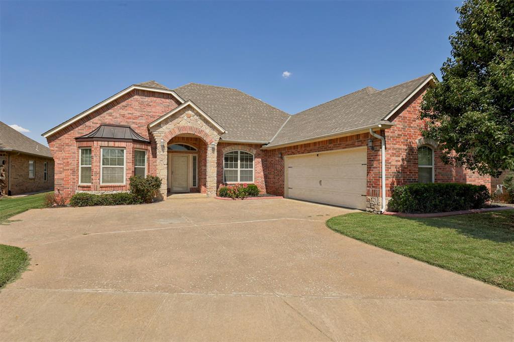 Welcome to this beautifully maintained home nestled in the highly sought-after gated community of Cobblestone, perfectly situated on a quiet cul-de-sac. From the moment you arrive, you’ll appreciate the exceptional curb appeal, manicured landscaping, and inviting front entrance that immediately makes you feel at home.Step inside to discover fresh interior paint, brand-new flooring, and new carpet throughout, creating a bright, clean, move-in-ready feel. The oversized living room offers plenty of space for entertaining and flows seamlessly into the chef-inspired kitchen featuring granite countertops, a built-in oven, cooktop, abundant cabinetry, and generous prep space. Just off the kitchen, you’ll find both a casual dining area and a spacious formal dining room.The split-bedroom floor plan provides privacy for the primary suite, complete with dual granite vanities, a deep soaking tub, fully tiled walk-in shower, and an oversized walk-in closet. The secondary bedrooms are generously sized and share a Jack-and-Jill bathroom with granite countertops. One bedroom also makes a perfect home office, nursery, or guest room.Enjoy the covered back patio and the low-maintenance lifestyle Cobblestone offers, with the HOA providing lawn mowing and landscaping. Residents also enjoy access to the community swimming pool and neighborhood amenities.Conveniently located near shopping, restaurants, grocery stores, major highways, and the turnpike, and situated in a highly regarded school district, this move-in-ready home combines comfort, convenience, and style. Featuring fresh paint, new flooring, new carpet, granite countertops, spacious living areas, and an unbeatable location, this home truly checks every box. Schedule your private showing today!