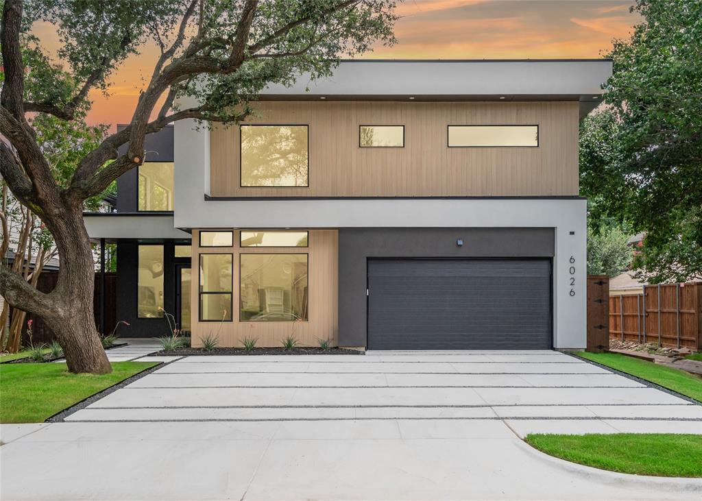 Sensational Modern home in Wilshire Park by acclaimed builder Avant Group, now available in coveted Mockingbird Elementary attendance zone. This North facing, 5 bed, 5.1 bath home features bold modern designs and unmatched quality throughout. Starting with real concrete stucco and zero-maintenance NewTech Wood siding, followed by the soaring 20ft ceiling foyer with loads of natural light, a jaw-dropping Kitchen anchored by a 10ft island adorned in Black Diamond Leathered Quartzite and surrounded by floor-to-ceiling custom wood cabinetry, GE® Cafe® 48in built-in refrigerator & 6-burner dual fuel range and a spacious walk-in pantry. The open-concept flows directly into the dining area & the living room with sliding door leads to the backyard. Make the corner to find the bold powder bath with door to leading to the patio, perfect for your (future) pool bath. The lower level also features a Statement Piece Game Room or Study, with wet bar, glass shelves, wine fridge and bedroom with full ensuite bath. Make your way upstairs to find the Primary Sanctuary Suite, featuring a balcony and massive Spa-inspired Open Style Wet Room with Vessel Tub and shower with Rainfall and 2 wall shower heads. You will need to hit Northpark and update your wardrobe, because this primary closet is massive (15ft x 16ft), and connects directly to the large laundry room, for a simplified lifestyle. Upstairs also has 3 bedrooms with ensuite bathrooms perfect for keeping the littles close by. Includes Control4 Smart Home system, smart lighting & pre-wired for CAT-6E, speakers & cameras. Designed for efficiency and durability, the home features a piered-slab foundation, foam insulation & dual tankless water heaters. For added peace of mind, the home includes the Maverick(r) 1-2-10 Builders Warranty. This Avant Group masterpiece perfectly blends style, modern amenities, & functionality, making it an ideal choice for luxury living in heart of Dallas