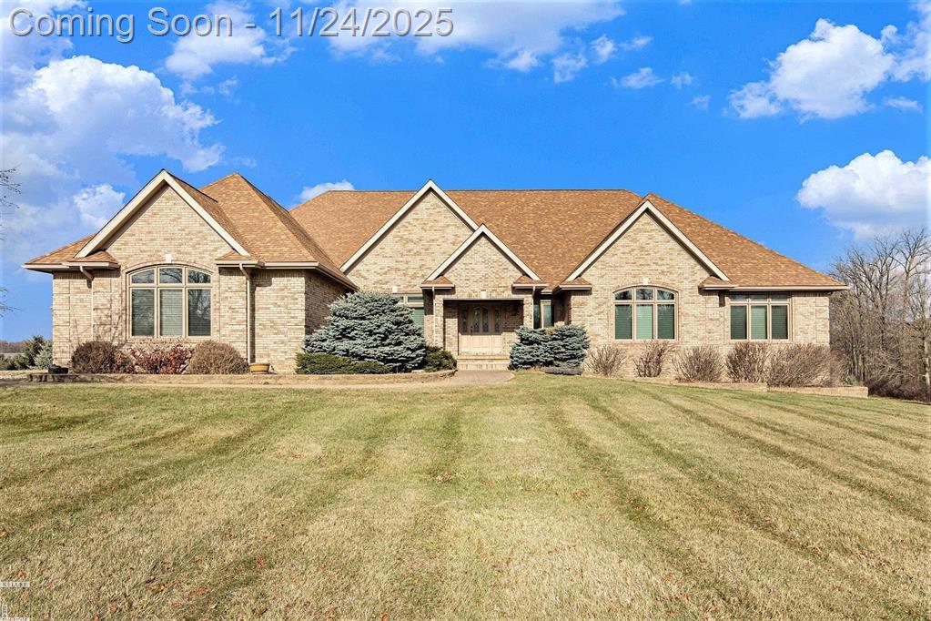 Meticulously constructed by original owners in 2005 with many unique additions throughout ownership time line. Views of grounds nearly everywhere.  Wheel chair ready first floor.  Radiant heat and Air recently added. Granite Kitchen and Ceramic Baths, Cherry Cabinetry,  Oak moldings and doors, wood flooring. Bright home with custom generous sized windows. First Floor Laundry with large walk in closet, double closets in all but one bedroom.  Lower level with steel ceiling construction, plumbed for kitchen and bar areas, and two double large door walls access lower patio and views of rolling lovely grounds.  Attention to detail throughout includes newer radiant heating, custom blinds.  Much more that space does not allow.