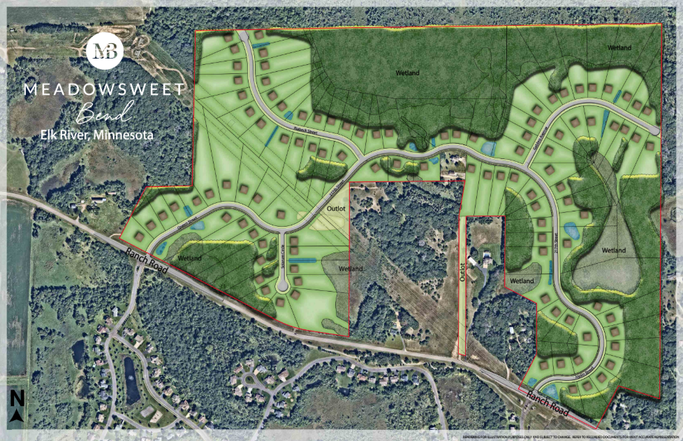 Welcome to the Newest Premium community in the entire 13 county metro area! Rugged forested ridges overlooking ponds, meadows, and large association-owned woodland wetlands offer true "up north" living. Easy access to brand-new, just completed Highway 169 improvements offering almost non-stop 45 min travel times to downtown Minneapolis. 104 lots of approximately 1-6 acres are available and 11 will be sold to the public in the 1st phase while the balance is reserved for a select builder. Rare opportunity to have city sewer on acreage homesites with most offering outbuilding potential. Enjoy on-site shops, custom vehicle man caves with toy storage or "she sheds" private spaces. Common sense minimal covenants and restrictions protect your estate investment and quality living for all owners. A wide range of wildlife along with rare and desired plants, trees, and ferns, along with ponds and protected areas offer current and future trail users a peaceful paradise walk, while relaxing after busy days. Enjoy numerous white tail deer, fox, turkeys and more! Reserve your homesite now! Extremely competitive 1st phase pricing and a wide selection of wooded walkout and lookout homesites are open for immediate purchase and construction starts. High demand Elk River schools (Dist 728) along with charter schools and private schools are minutes away offering choices to suit all families as needed. Please check out the supplements that include the plat maps with prices and 1st class community aerial video and ample on site photos.