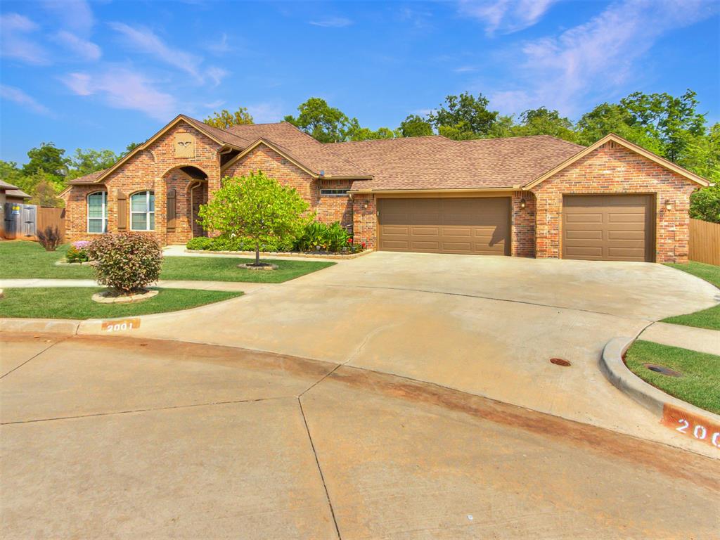 YOUR NEXT CHAPTER STARTS HERE! Welcome to 2001 Cade Ct. This beautifully maintained 4-bedroom, 2-bath home offers 2,179 sq ft of comfortable living space on a quiet cul-de-sac in Norman’s Summit Valley with NO HOA.Inside, you’ll find an inviting open floor plan featuring a floor-to-ceiling fireplace, crown molding, and a spacious kitchen with granite countertops, stainless steel appliances, abundant cabinetry, a walk-in pantry with automatic/censored light, updated soft-close drawers, and recessed LED lighting. An incredibly special feature of this home is the screened three-season room that measures approximately 18.5x18.5 with a little over 340 sq. ft., complete with power, lighting, and a ceiling fan, overlooking the backyard and greenbelt. The property also features a storage building, freshly painted privacy fence, and an oversized 3-car garage with additional storage/workspace and an elite above-ground storm shelter.And the updates don’t stop there! Major improvements include a 2023 roof and drainage system, updated garage doors and belt-driven opener, HVAC airflow improvements, annual HVAC service, plumbing and electrical inspections, a 2026 water heater refurbishment, updated kitchen faucet, newer dishwasher and microwave, and recent fence and storage shed improvements.This home has been thoughtfully cared for and offers the space, functionality, and updates your family needs, all in a convenient Norman location near major highways, shopping, parks, and the University of Oklahoma.With a generous primary suite that includes a large walk-in closet, while three additional spacious bedrooms and a flexible bonus room provide plenty of space for family, guests, work, or hobbies.Come see why 2001 Cade Ct is the home you have been searching for. Don't wait! Schedule your exclusive in-person tour today.