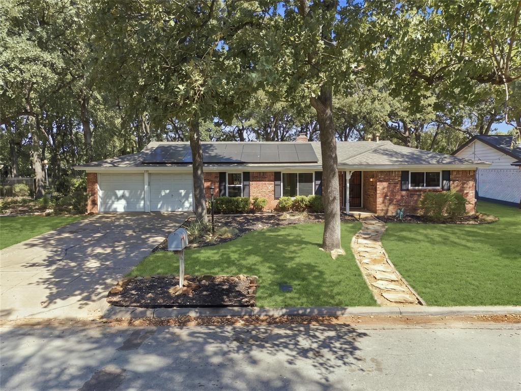 Charming curb appeal, mature trees, and a well-established neighborhood set the tone for 1312 Kathryn St. Inside, the formal sitting and dining areas overlook the front yard, while the family room features a brick fireplace and opens to the kitchen with ample cabinet space and a cozy breakfast nook. The owner’s suite offers dual vanities, a tiled walk-in shower, walk-in closet, plus a flexible bonus room perfect for a nursery, home office, or workout space. Two additional bedrooms share a conveniently located hall bath. Out back, enjoy a spacious yard with plenty of room for hosting, entertaining, or simply relaxing. Updates include solar panels, newer windows, no carpeted areas, sprinkler system, and more. Solar panels will be paid off at closing.