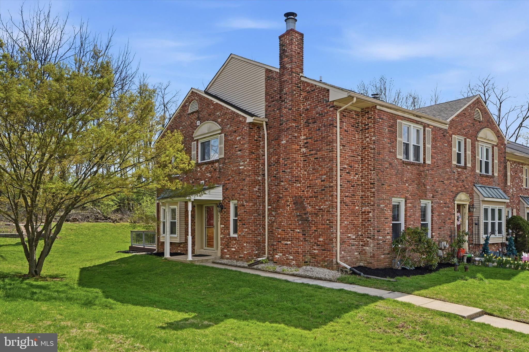 Welcome to 537 Susan Dr, a beautifully reimagined, solid brick end-unit townhome in the heart of King of Prussia. This move-in-ready home offers an elevated living experience with a bright, open ambiance and refined finishes throughout. The main level features rich solid hardwood flooring in the living and dining rooms, complemented by updated flooring across the first floor.Extensive upgrades include energy-efficient replacement windows, a stylish gourmet kitchen, and elegantly renovated bathrooms. Step through the Andersen sliding doors to your private deck - a serene retreat perfect for entertaining. Situated just a short stroll from a local park and minutes from King of Prussia’s world-class shopping, dining, and major highways (I-76, 202, and PA Turnpike). This home perfectly blends sophisticated suburban living with unbeatable convenience.